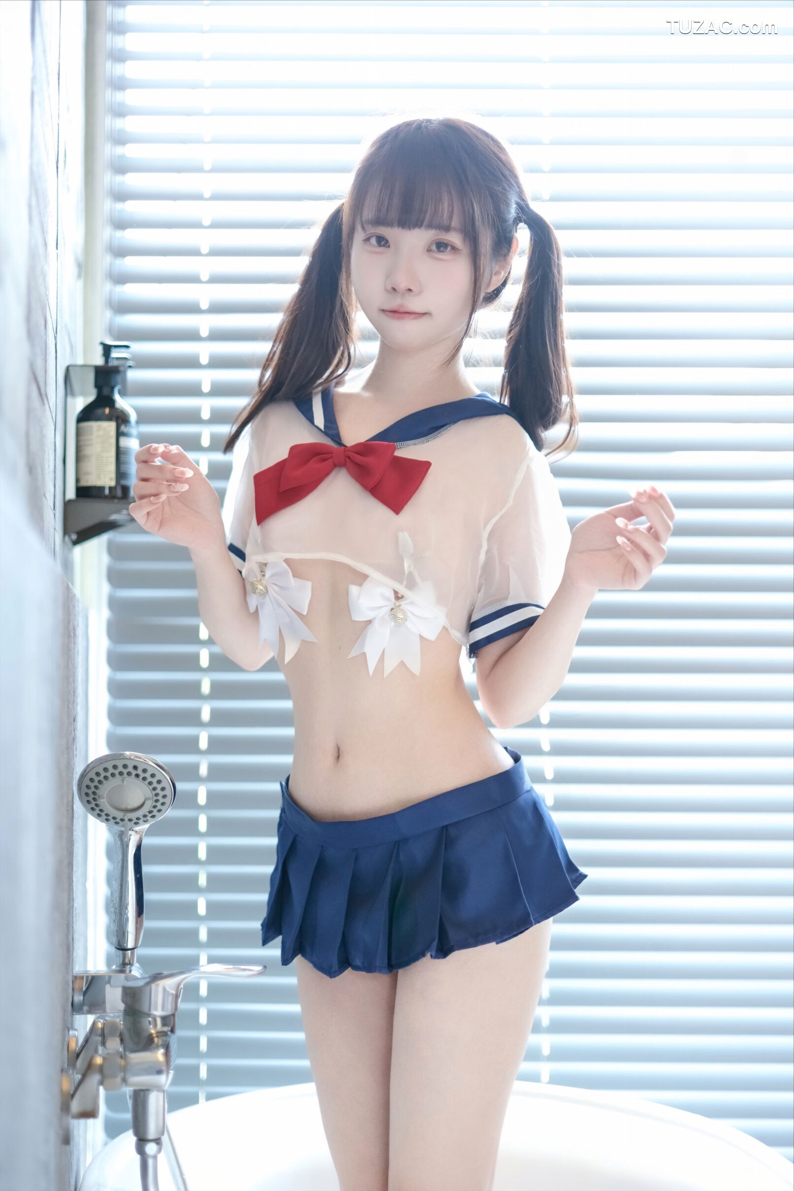 可可小白兔-透明学生服