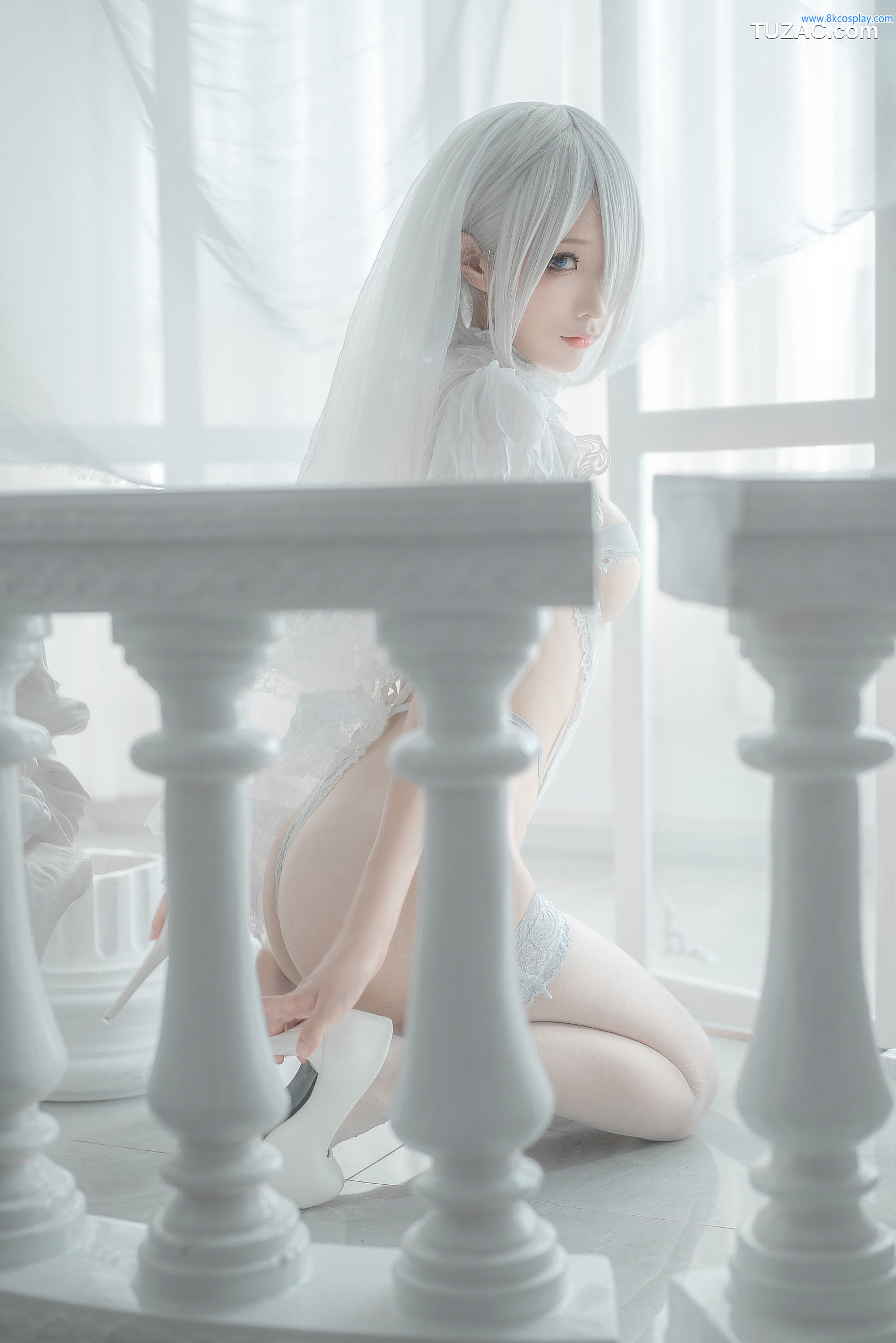 蠢沫沫-137-2B-白婚纱