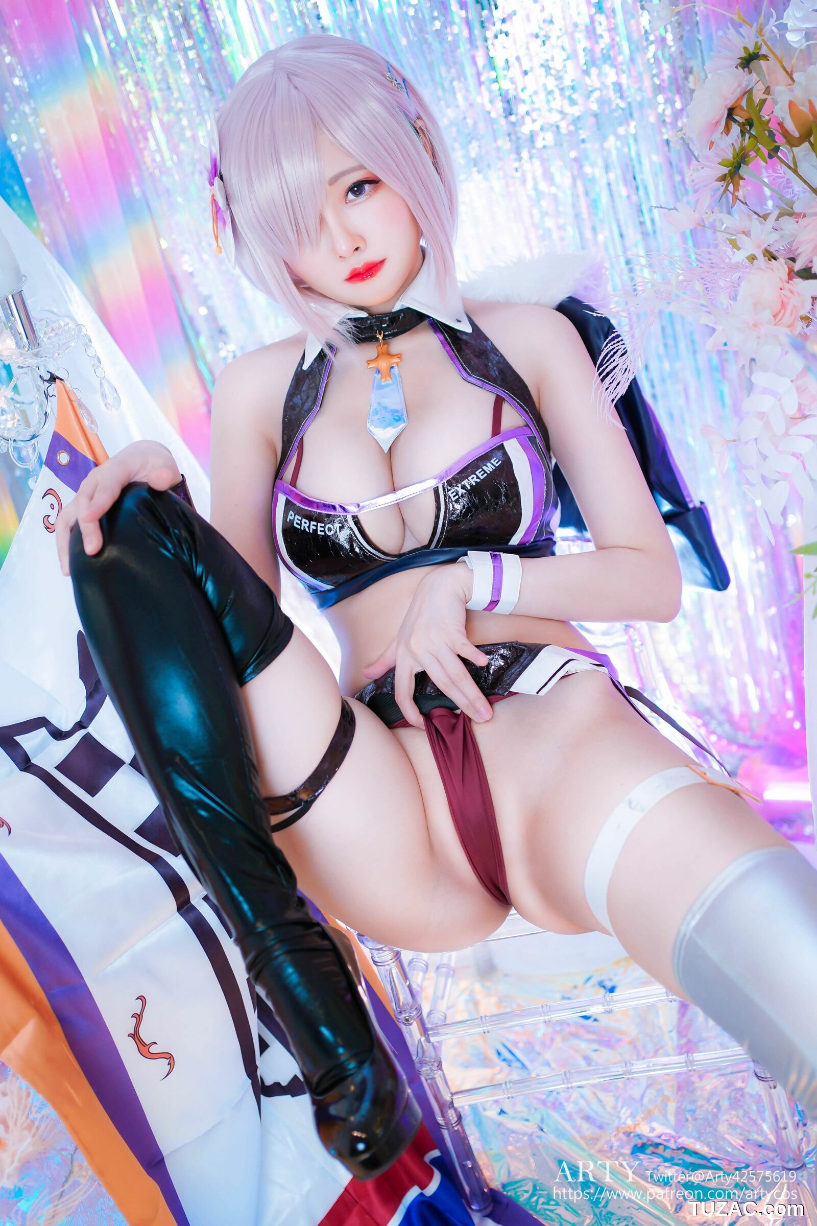 Arty亚缇-Arty-Huang-cosplay-Mashu-赛车手制服