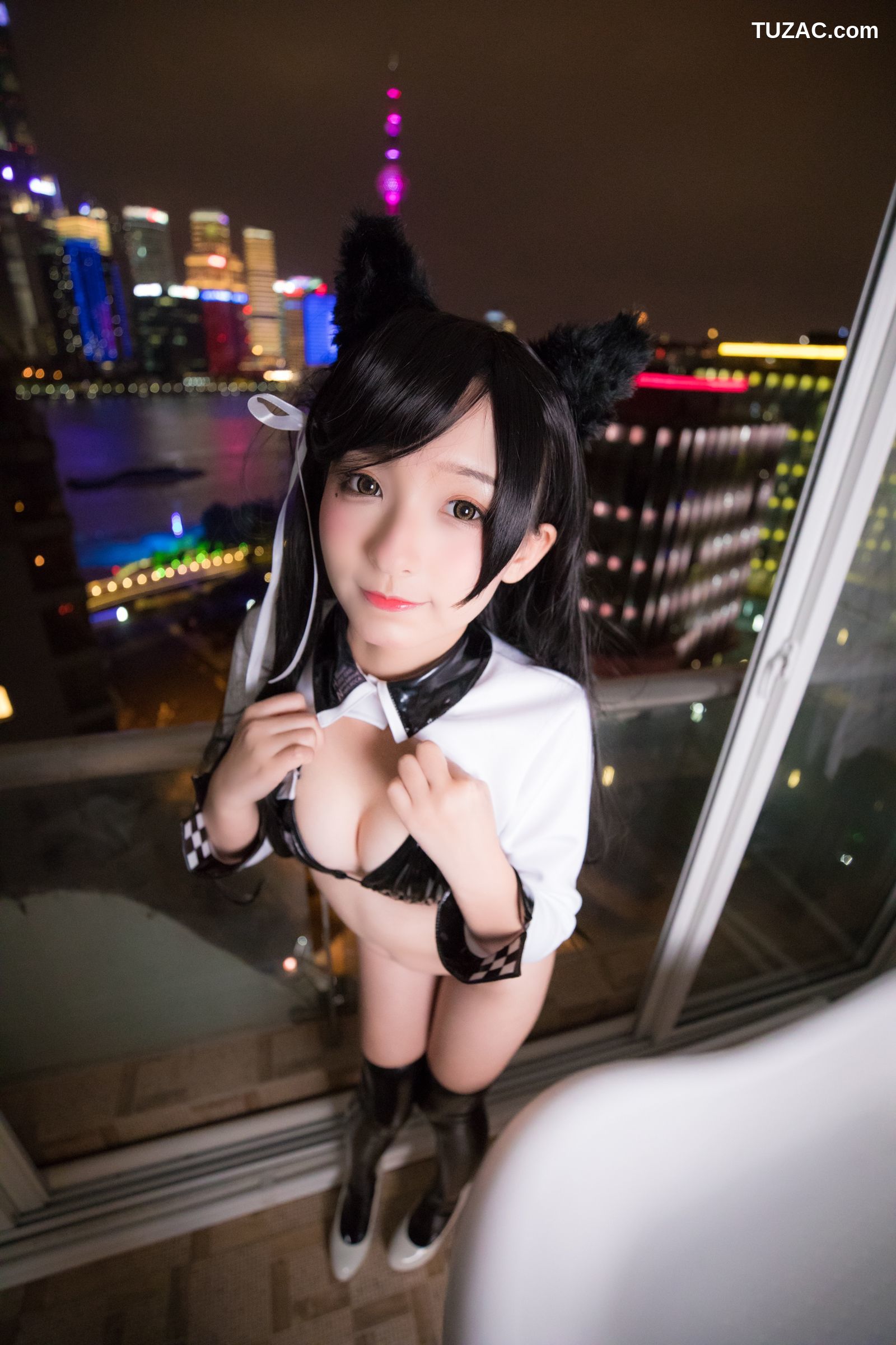 神楽坂真冬-001-胶袜-ATAGO-LATEX