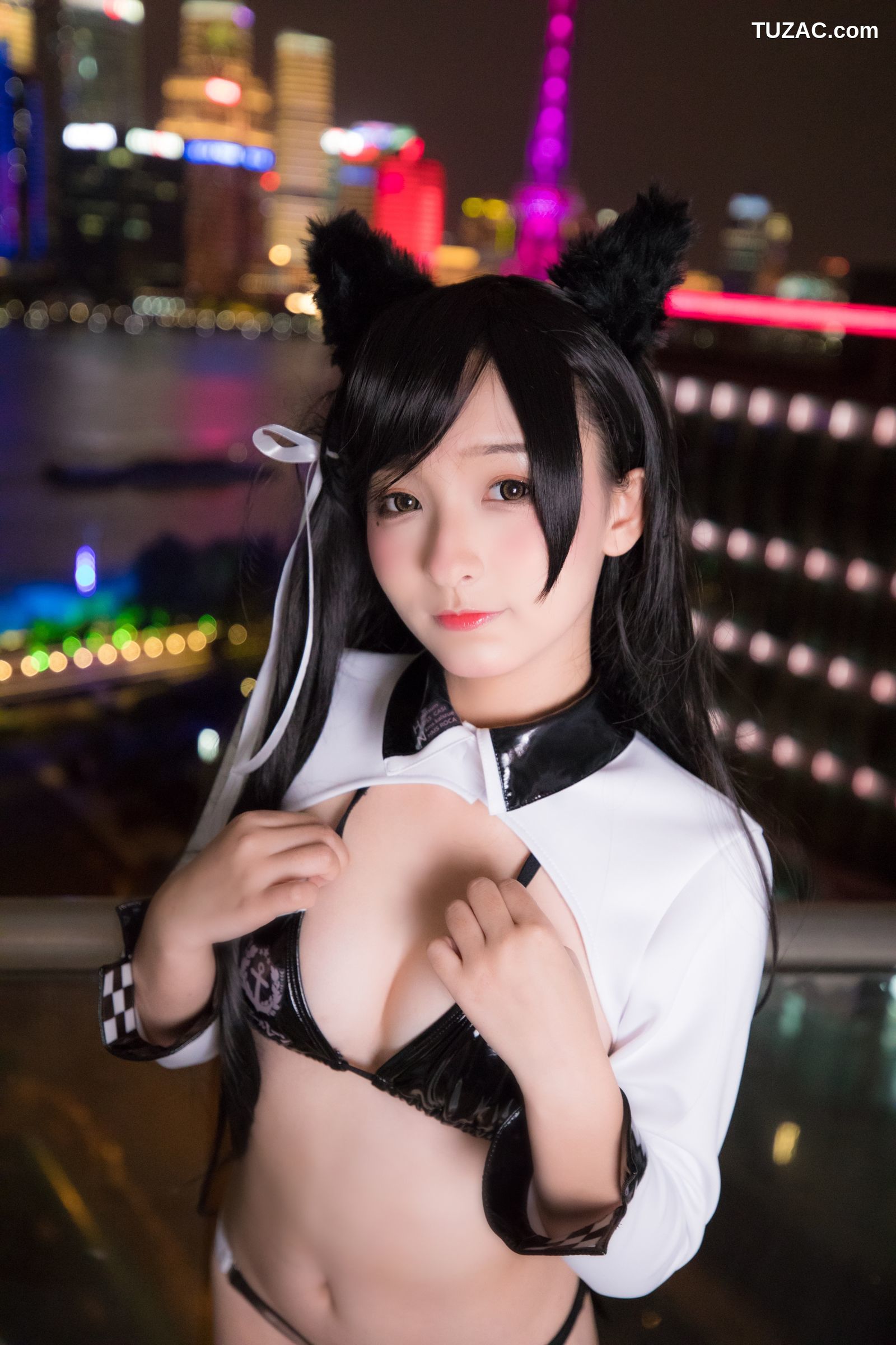 神楽坂真冬-001-胶袜-ATAGO-LATEX
