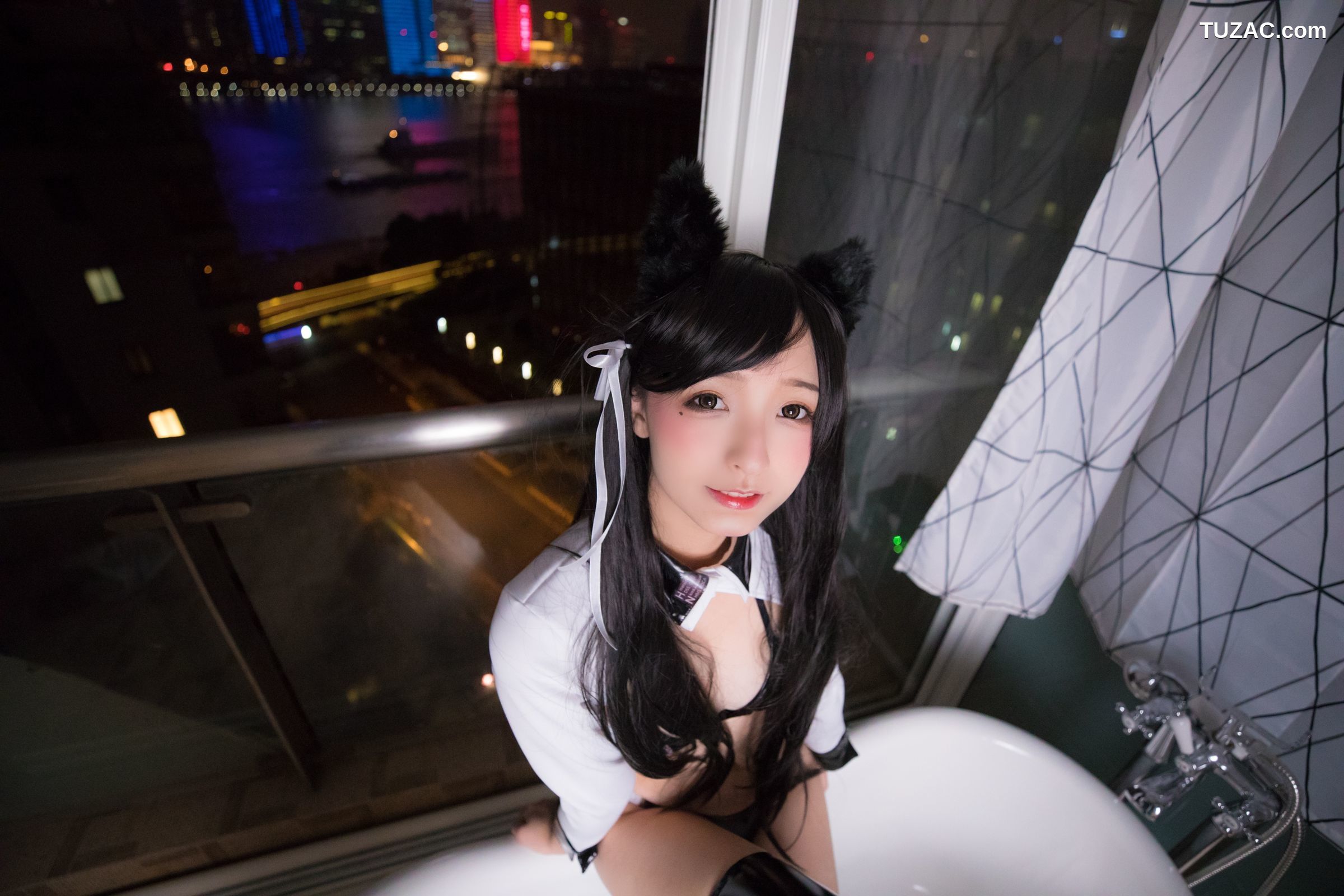 神楽坂真冬-001-胶袜-ATAGO-LATEX