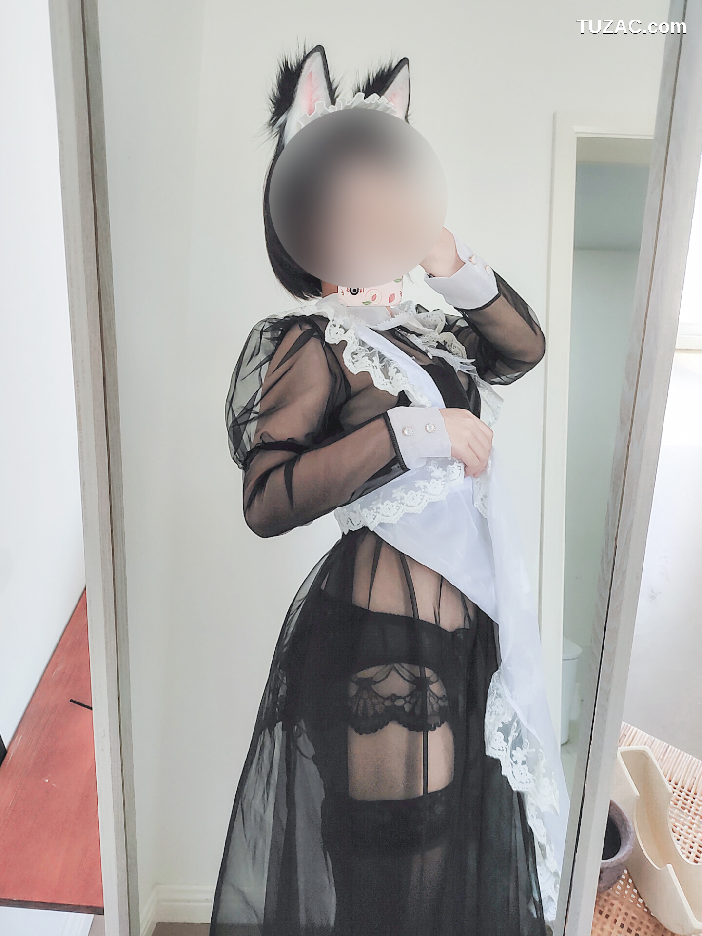 蠢沫沫-透明女仆自拍