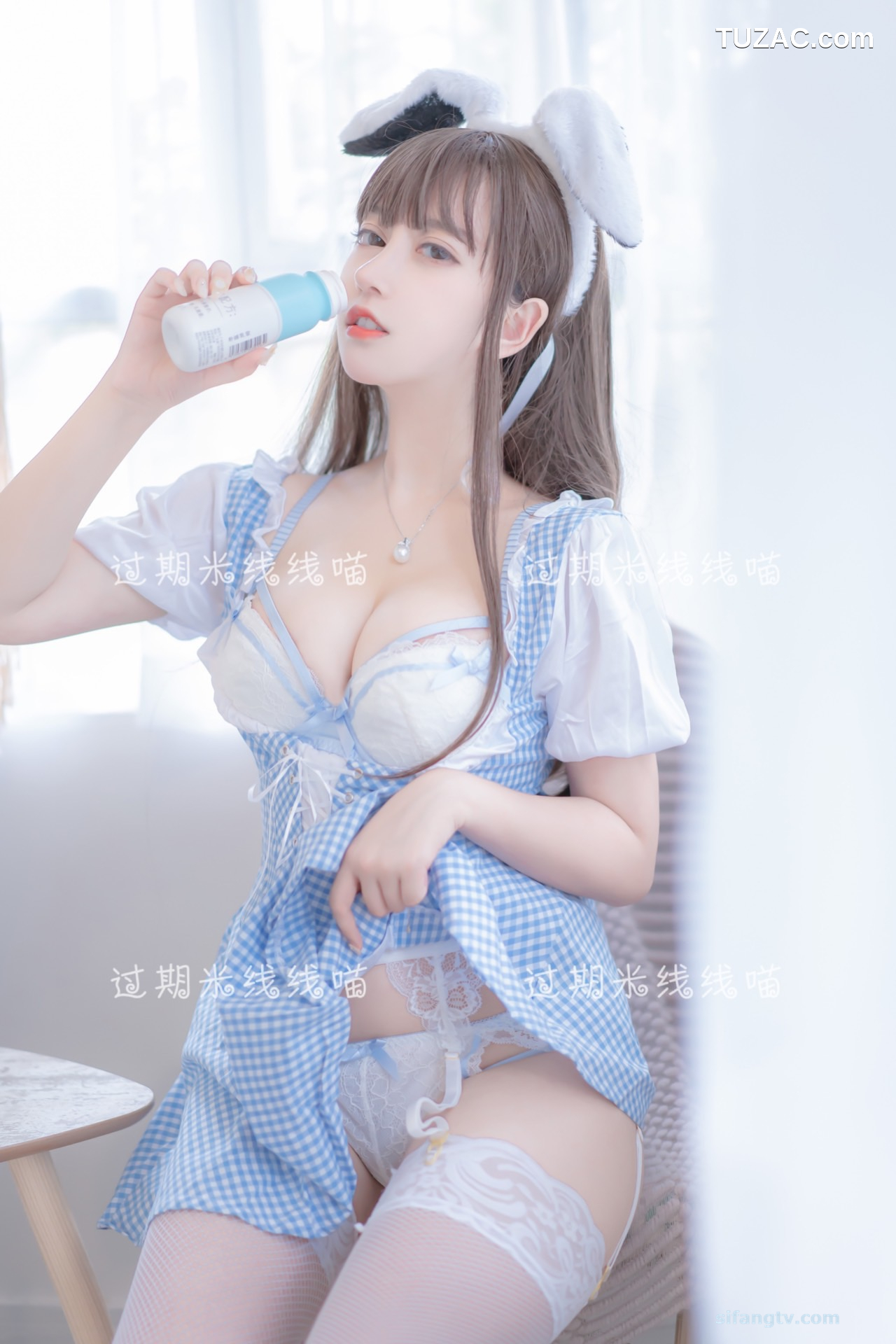 过期米线线喵-女仆蓝白