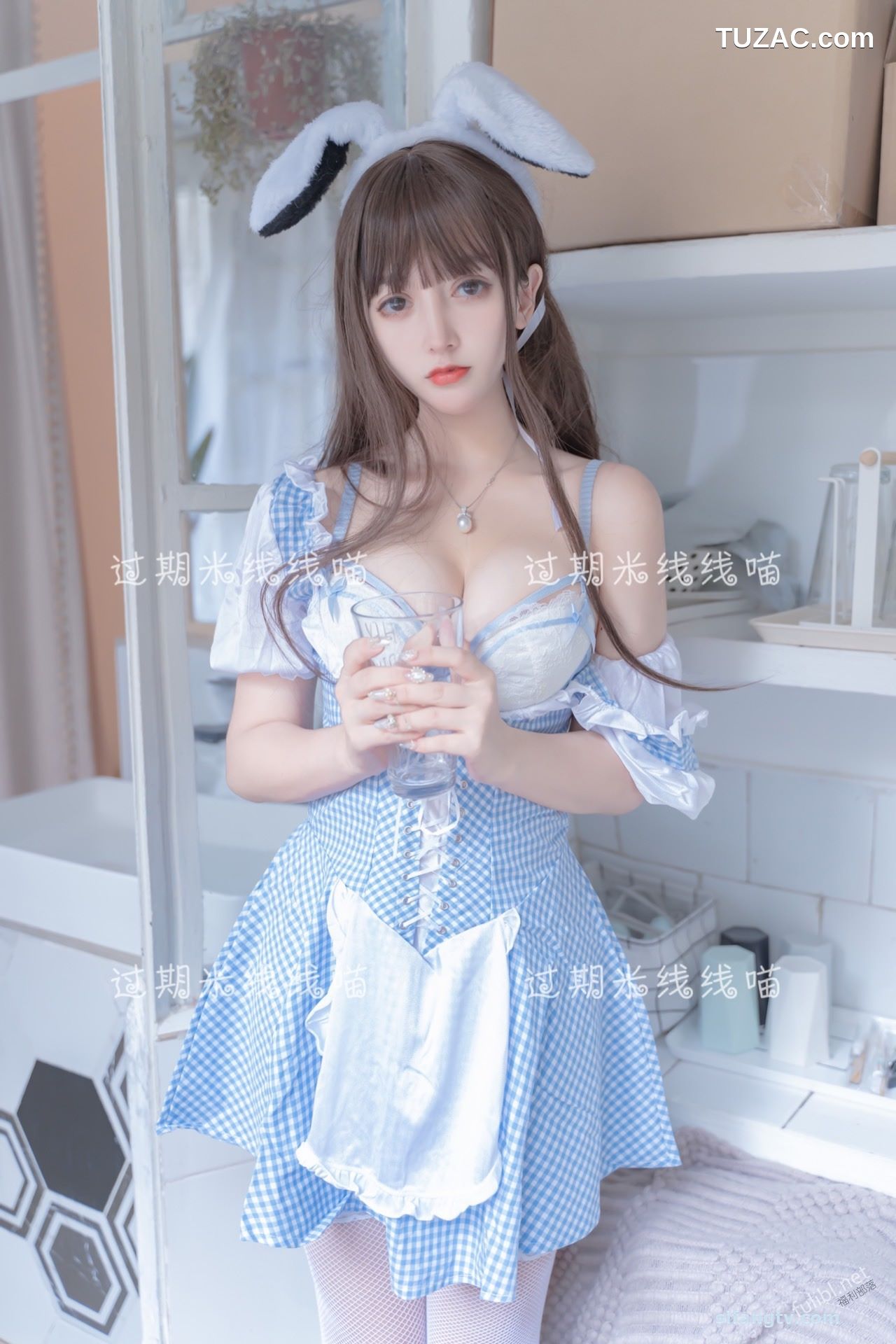 过期米线线喵-女仆蓝白