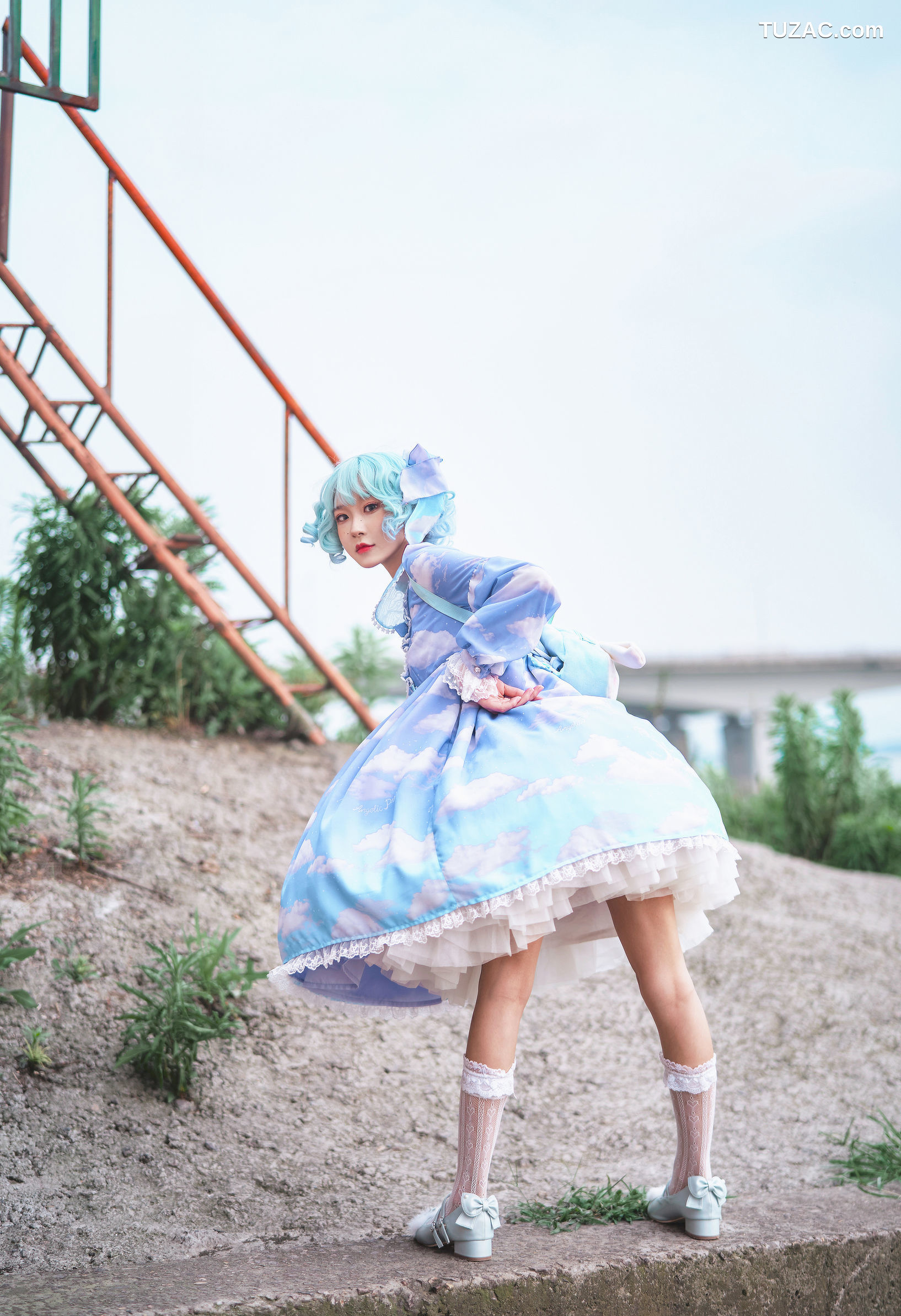 阿包也是兔娘-No.05-lolita蓝裙-9P