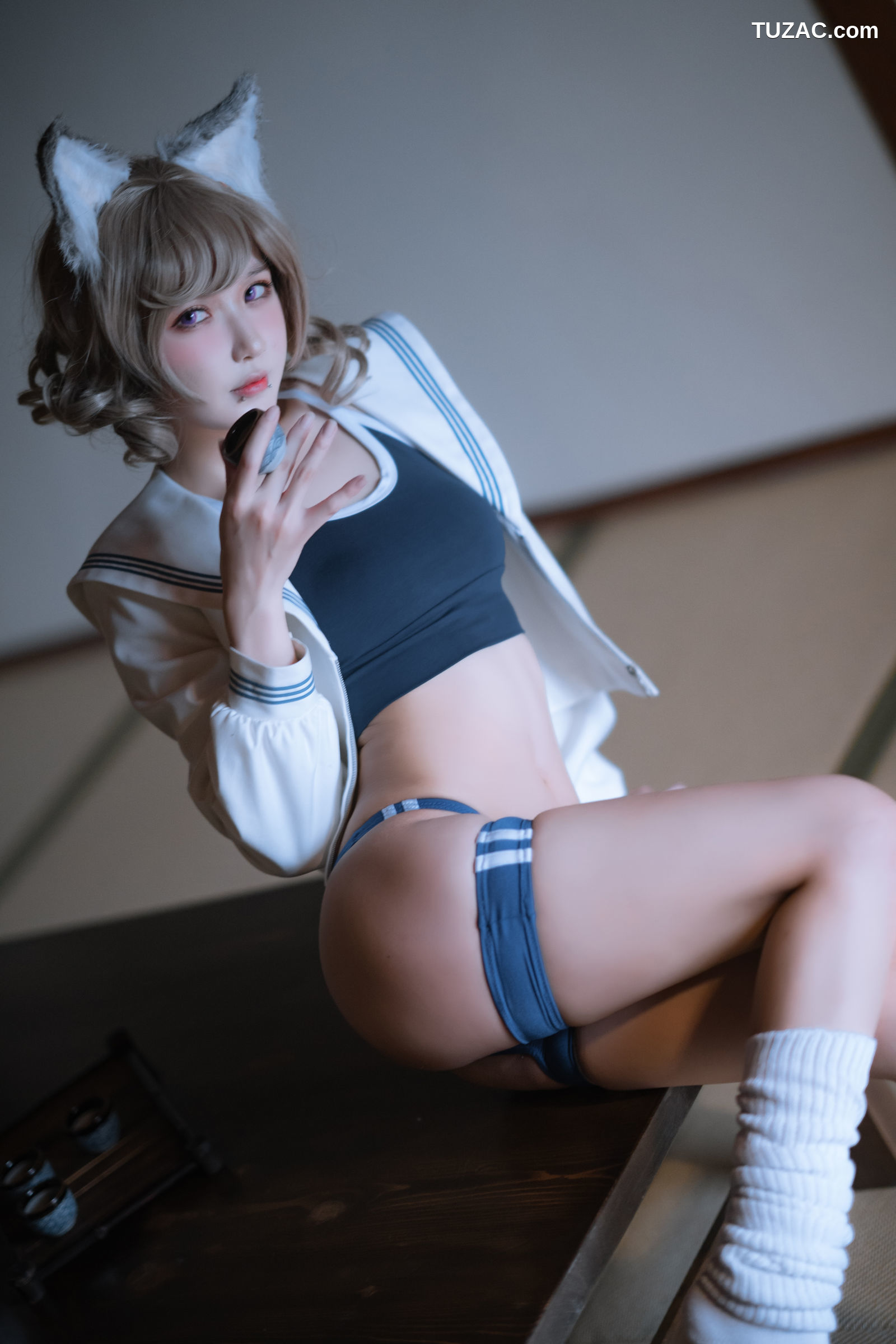 阿包也是兔娘-No.19-X型体操服-30P
