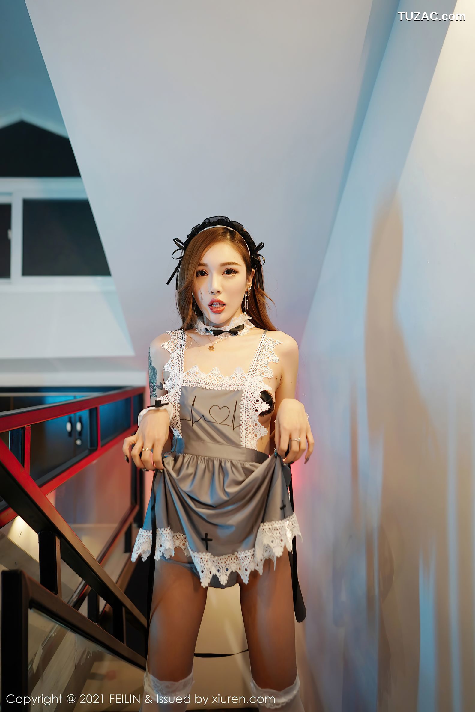 FeiLin嗲囡囡-377-梦楠-经典死库水情趣女仆装-2021.03.02