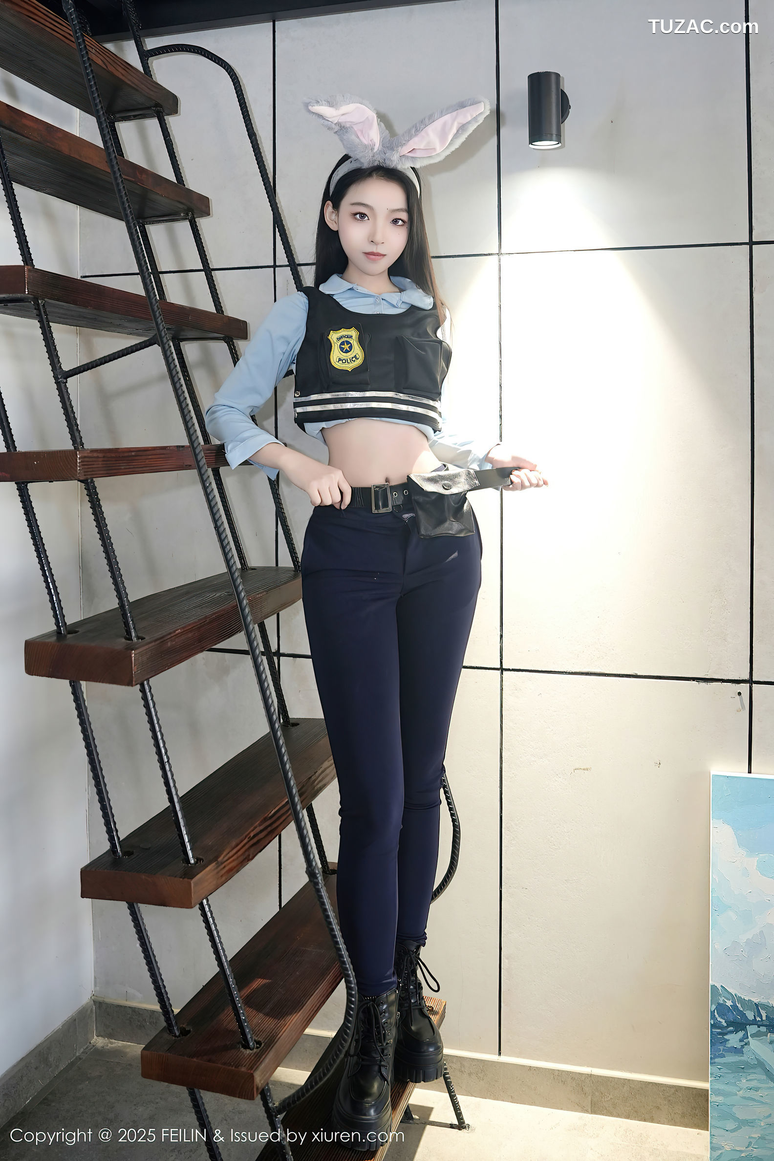 FeiLin嗲囡囡-497-芝樱-兔女郎警官-2025.01.02