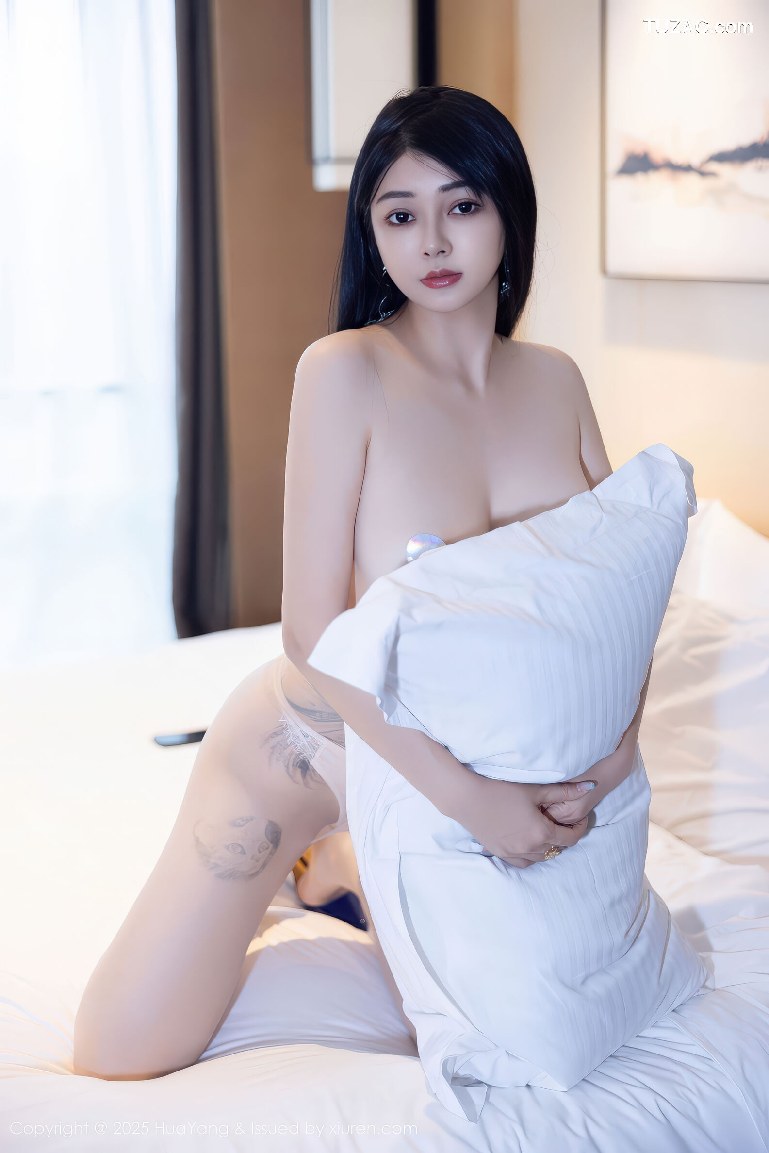 HuaYang花漾-652-凯竹法师-蓝色连衣裙爆乳-2025.12.03