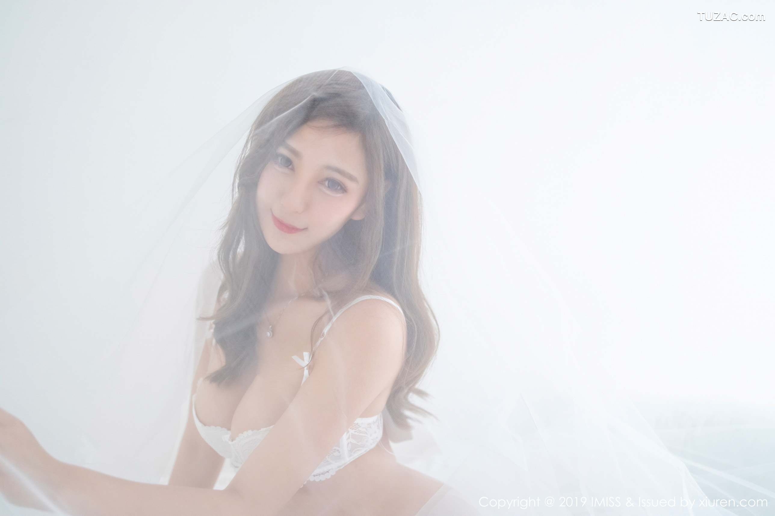 IMiss爱蜜社-334-Ccci-白色薄纱新娘装