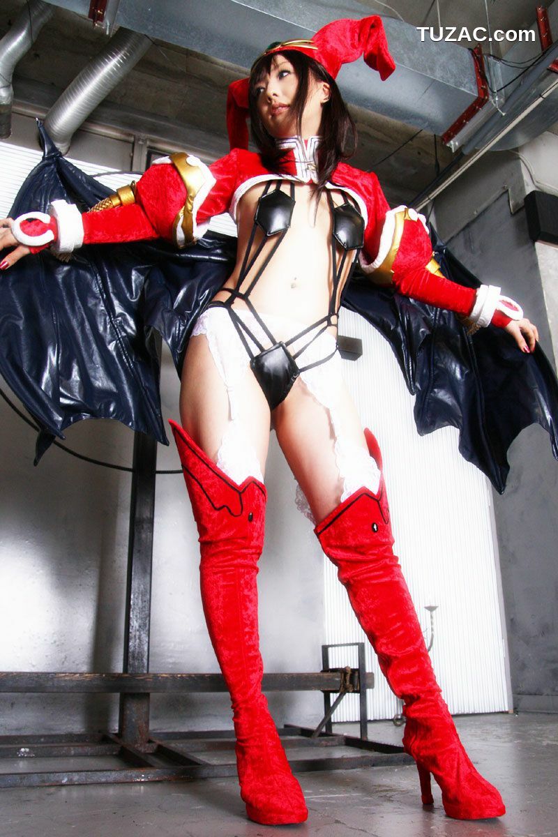 A powerful woman in provocative gear