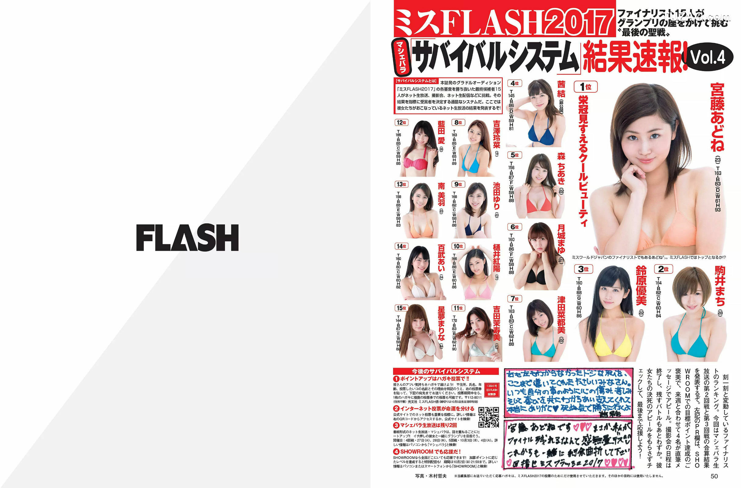FLASH杂志写真_ 佐々木希 護あさな 二階堂ふみ 内田理央 2016.10.11 写真杂志[17P]