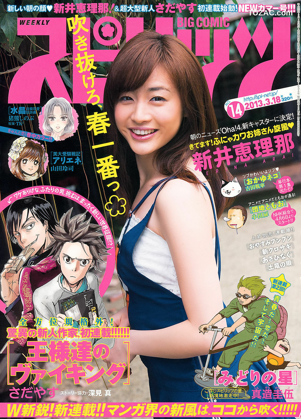 Weekly Big Comic Spirits杂志写真_ 新井恵理那 2013年No.14 写真杂志[8P]