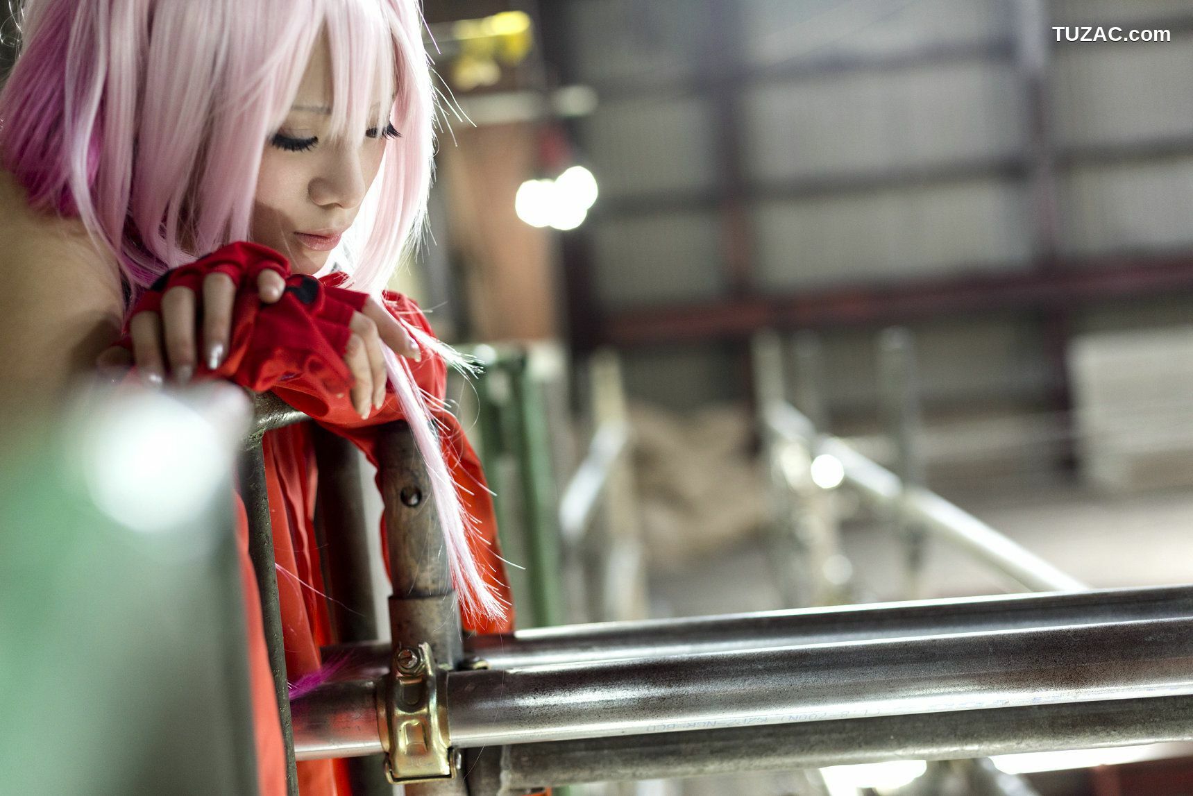 日本CosPlay_うさ吉 《Guilty Crown》Yuzuriha Inori 写真集[100P]