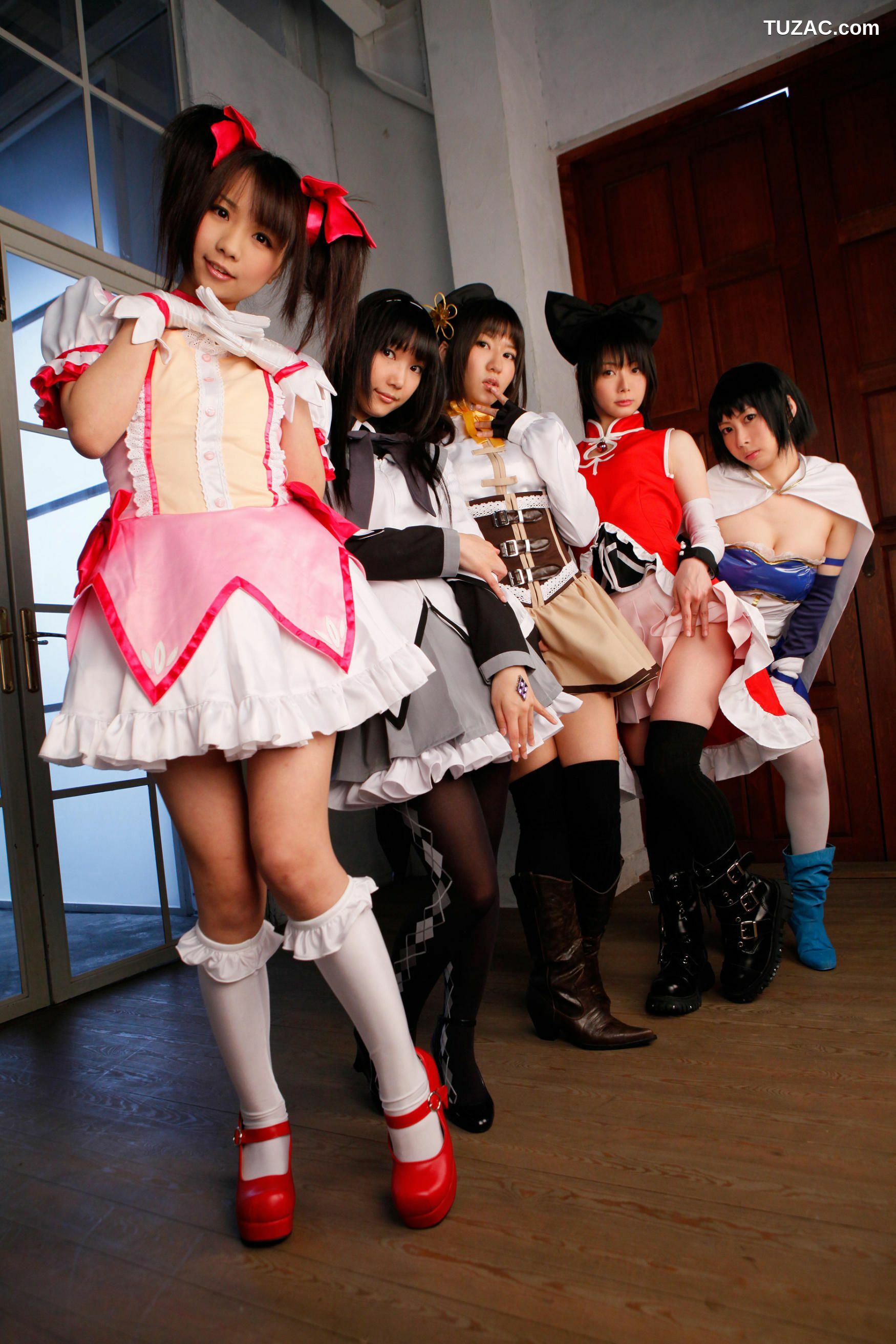 日本CosPlay_れんふりーど&amp;うしじまいい肉&amp;つくし&amp;ぷで&amp;★みーや★ 《魔法少女まどか☆マギカ》  写真集[105P]
