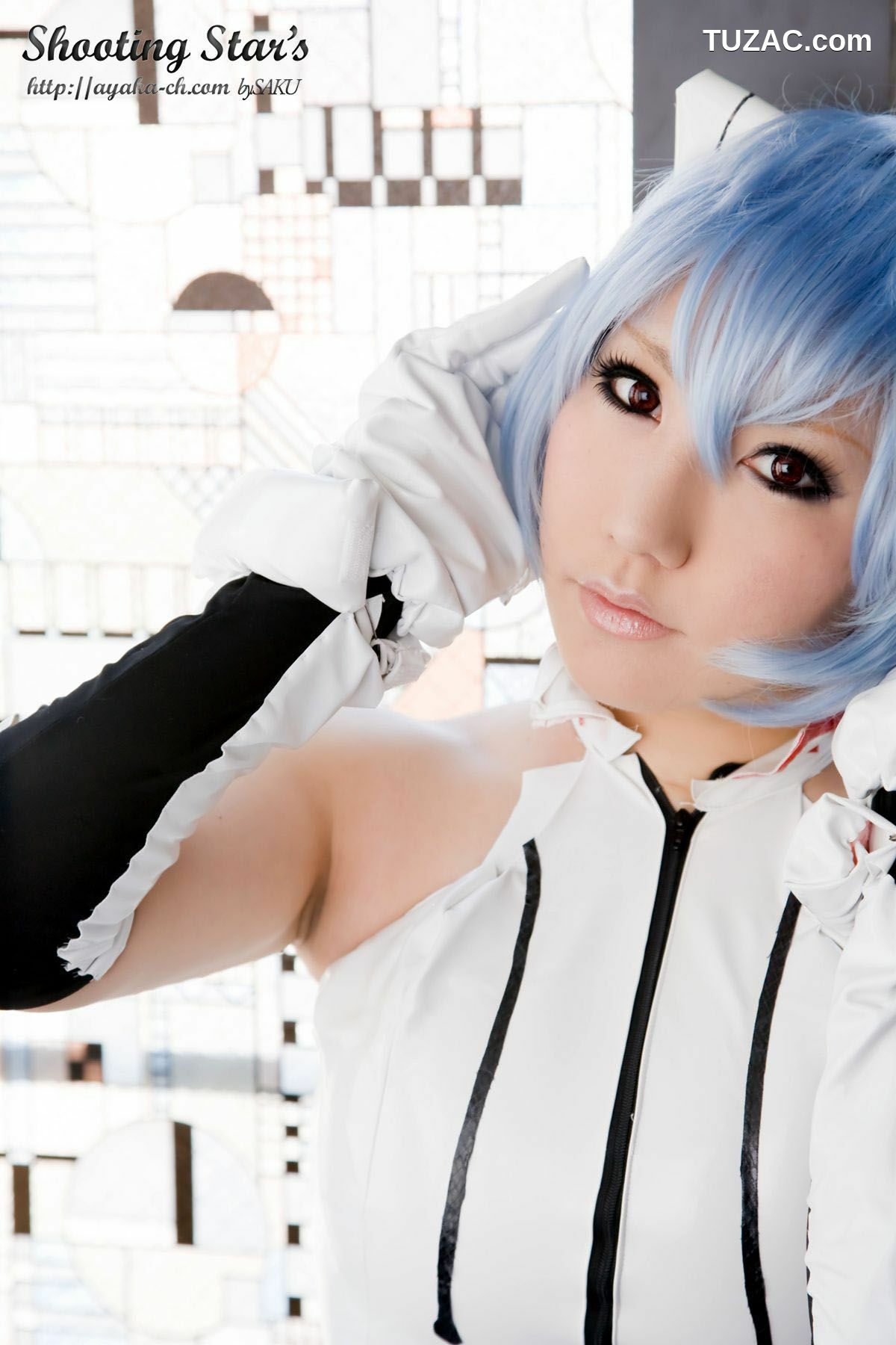 日本CosPlay_サク (绫香) 《Shinseiki Evangelion》Ayanami Rei 写真集[130P]