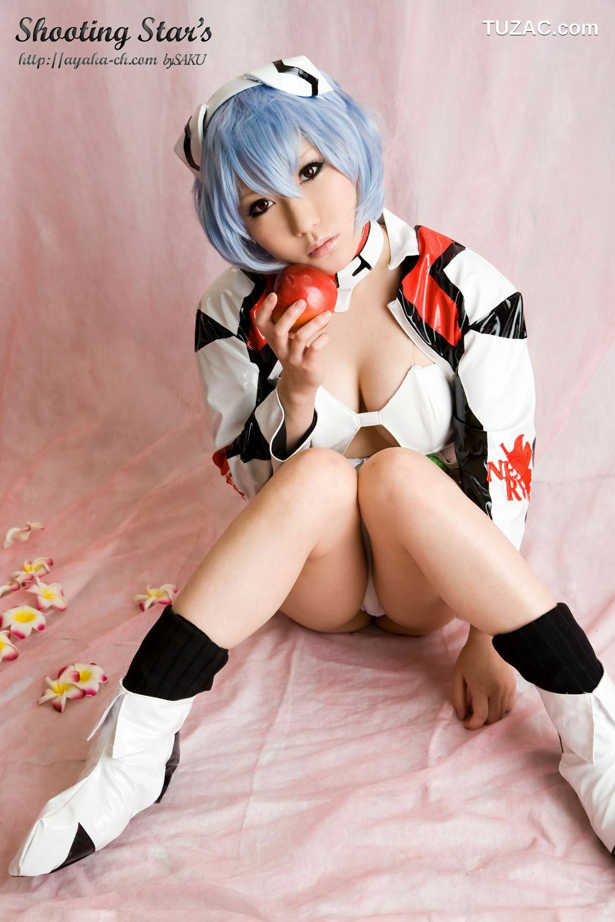 日本CosPlay_サク (绫香) 《Shinseiki Evangelion》Ayanami Rei 写真集[130P]