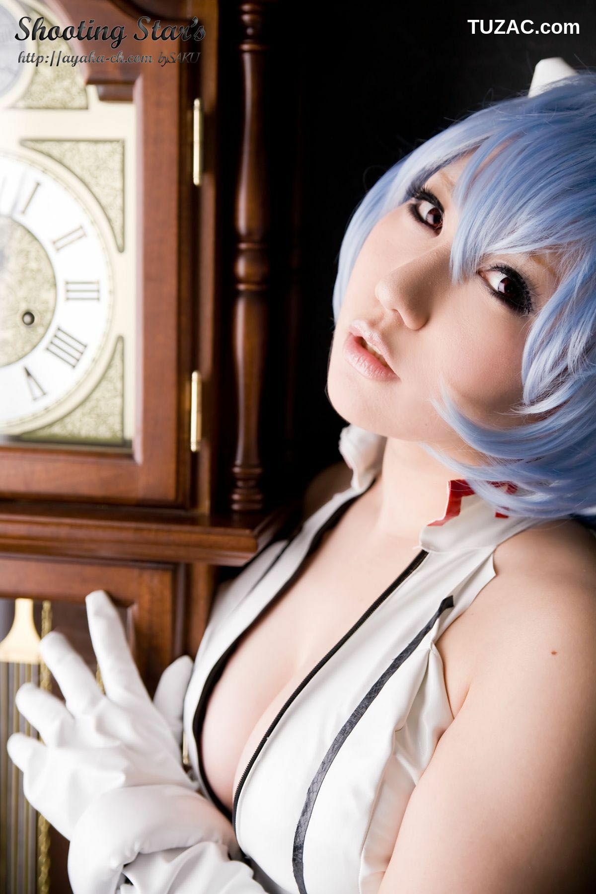 日本CosPlay_サク (绫香) 《Shinseiki Evangelion》Ayanami Rei 写真集[130P]
