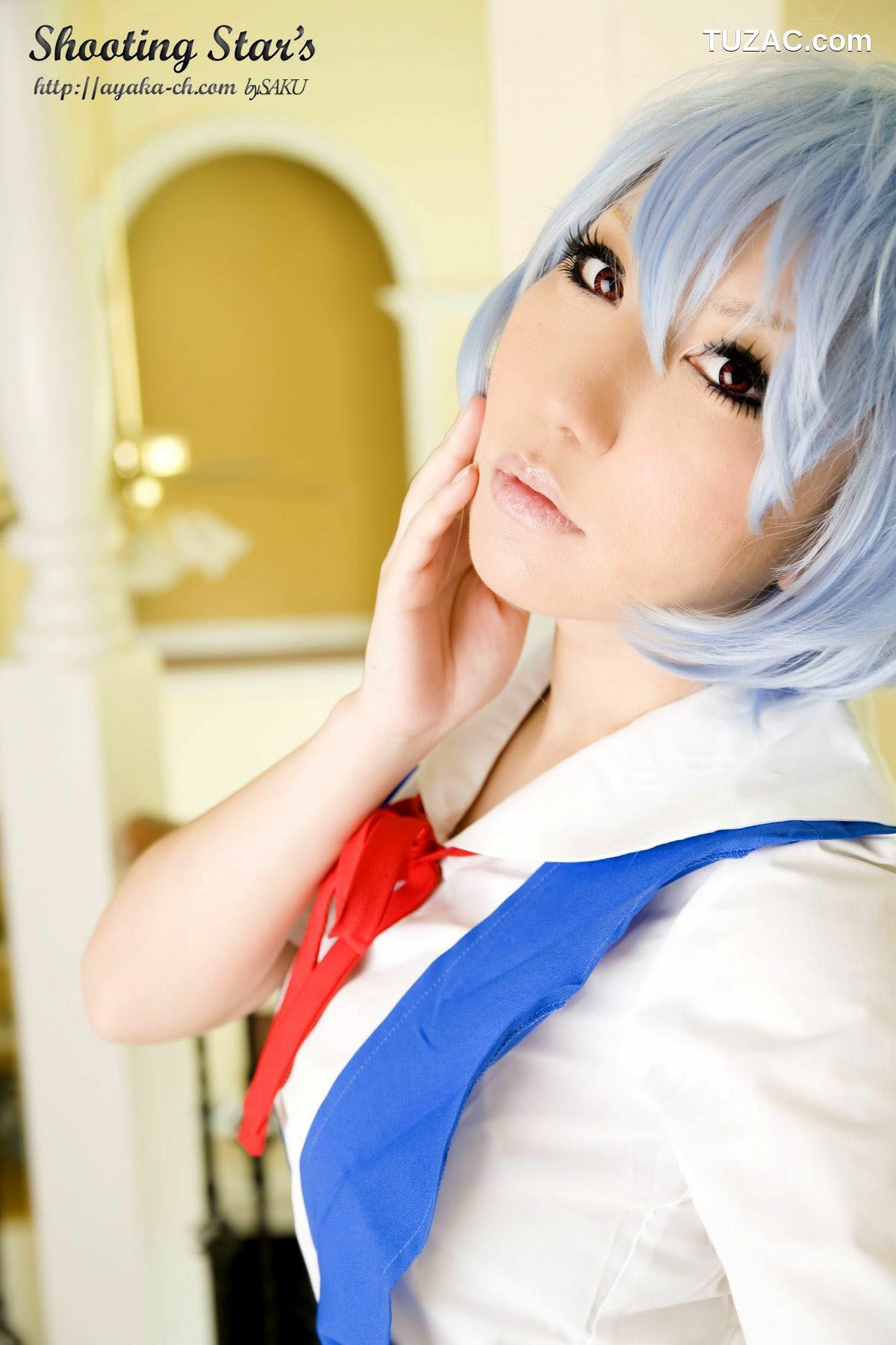 日本CosPlay_サク (绫香) 《Shinseiki Evangelion》Ayanami Rei 写真集[130P]