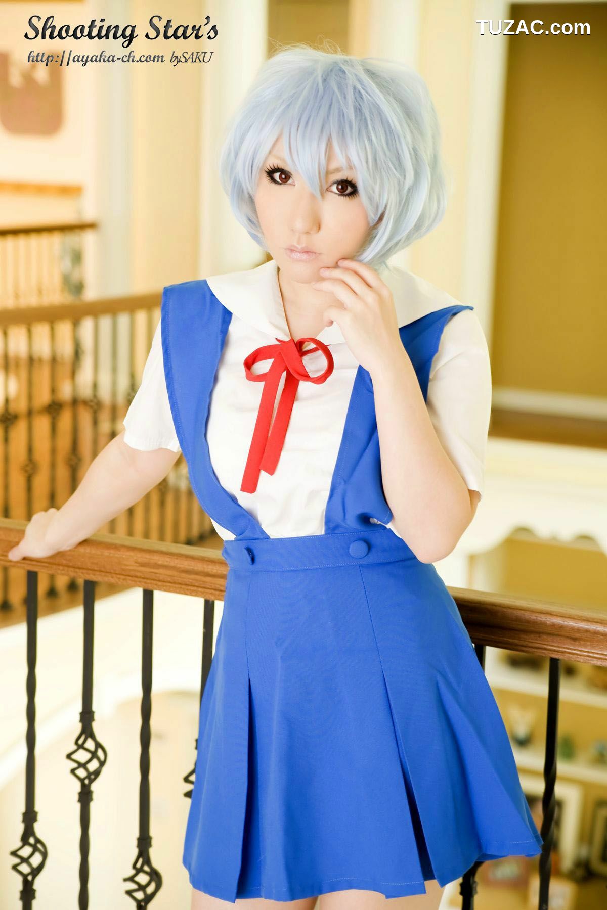 日本CosPlay_サク (绫香) 《Shinseiki Evangelion》Ayanami Rei 写真集[130P]
