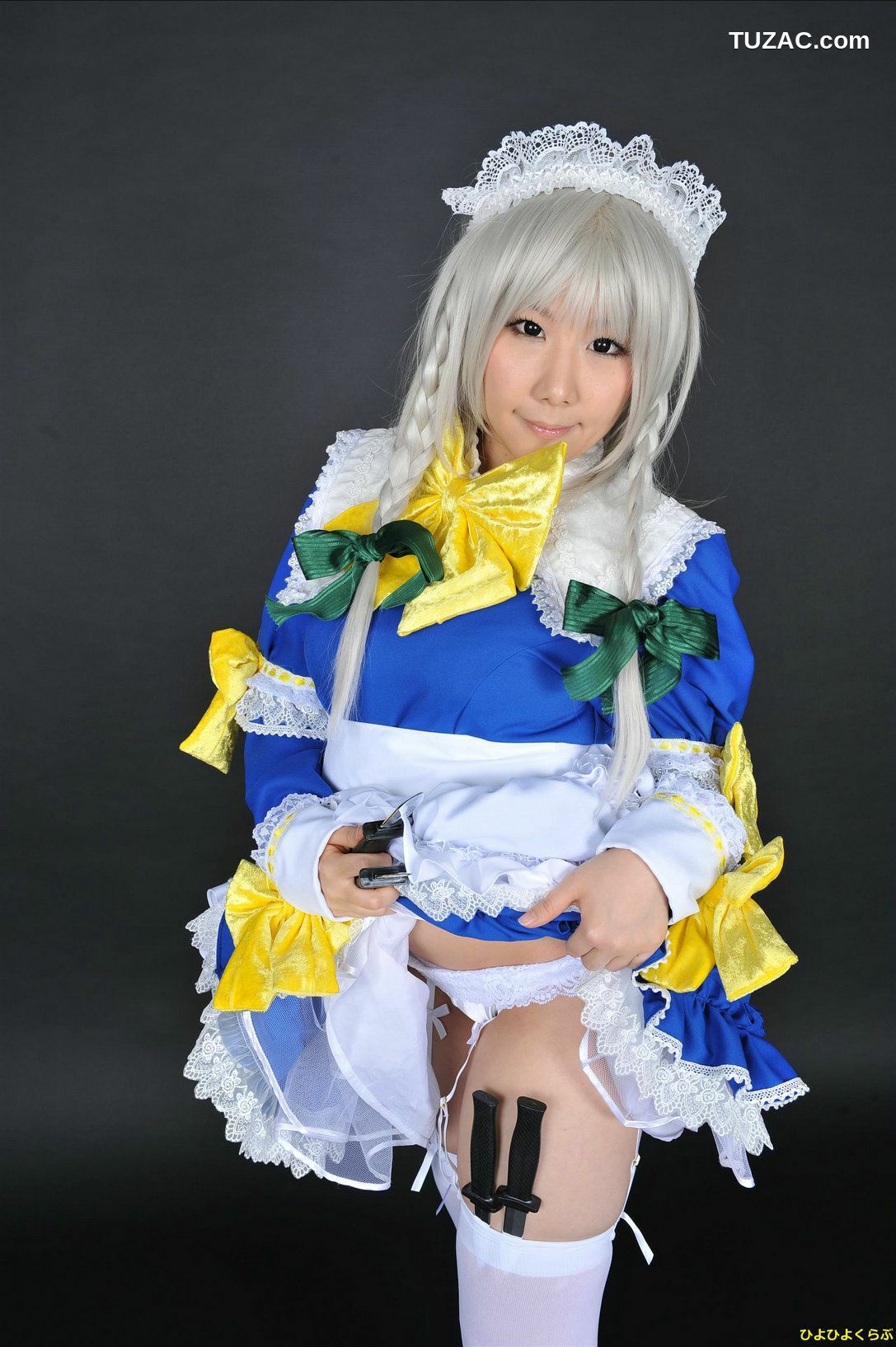 日本CosPlay_丹雫ひよ (Nishizuku Hiyo) 《東方Project》十六夜咲夜 写真集[100P]
