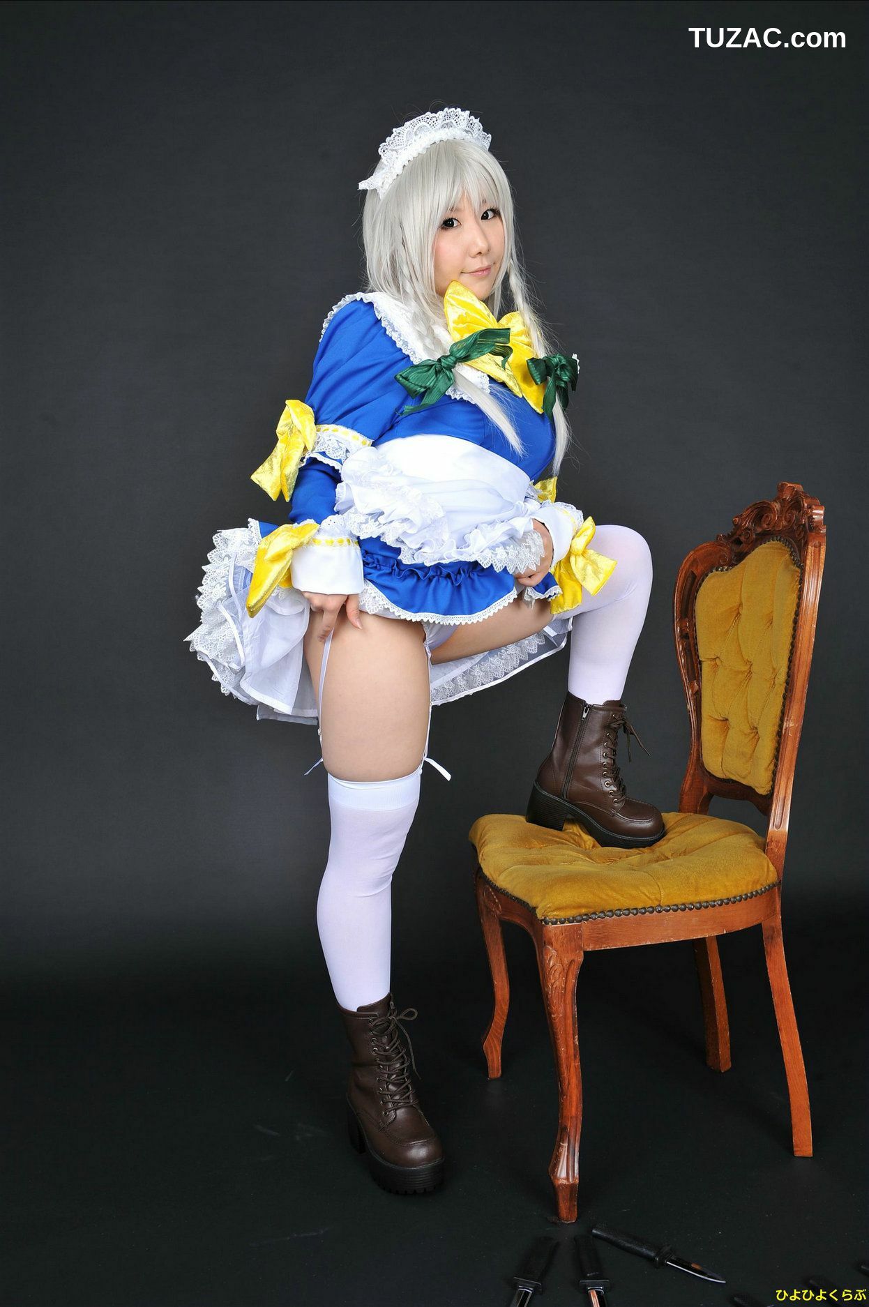 日本CosPlay_丹雫ひよ (Nishizuku Hiyo) 《東方Project》十六夜咲夜 写真集[100P]