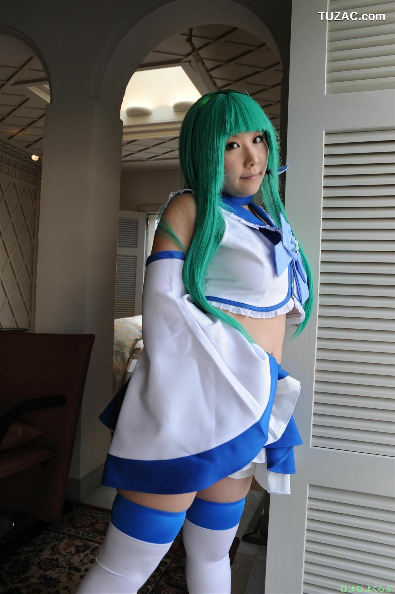 日本CosPlay_丹雫ひよ 《Touhou Project》Kochiya Sanae まじかるさなえちゃん  写真集[55P]