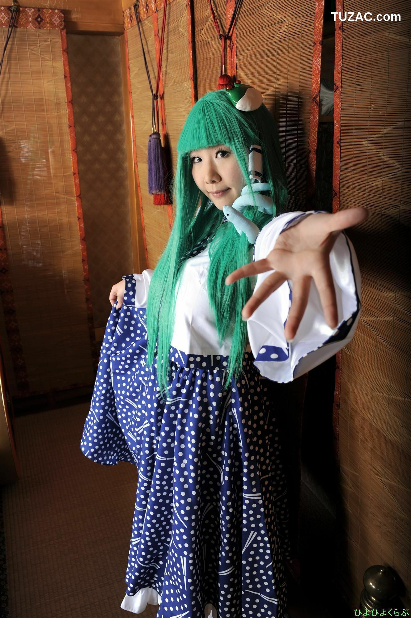 日本CosPlay_丹雫ひよ 《Touhou Project》Kochiya Sanae 早苗ちゃん  写真集[100P]