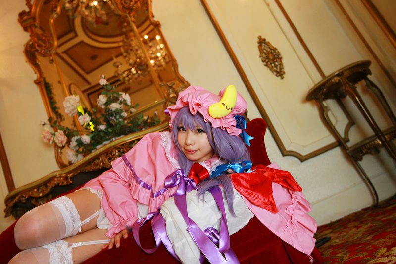 日本CosPlay_天使みゅ《Touhou Project》Patchouli Knowledge 写真集[100P]