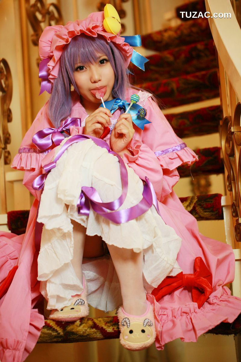日本CosPlay_天使みゅ《Touhou Project》Patchouli Knowledge 写真集[100P]