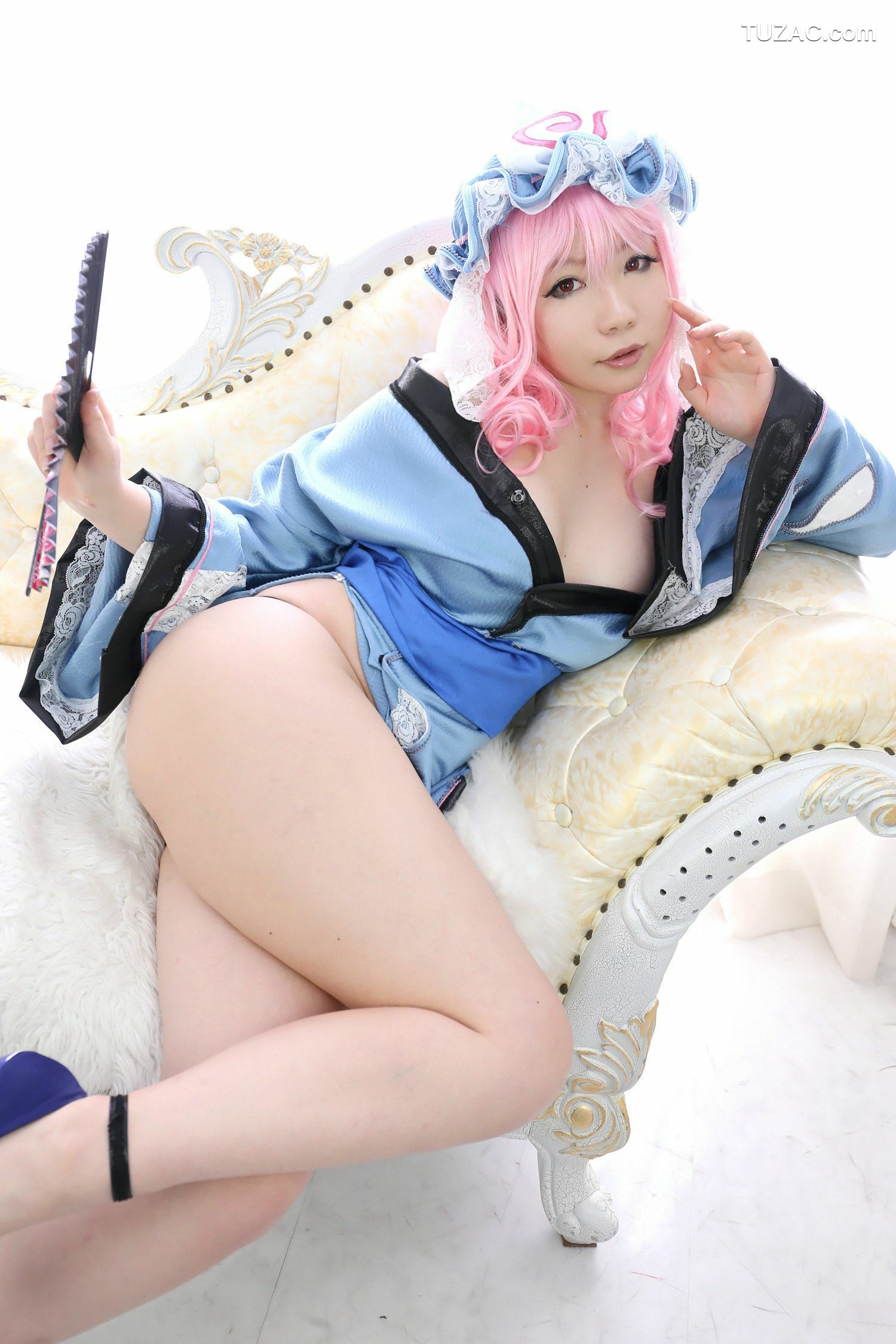 日本CosPlay_日暮りん 《Touhou Project》 Saigyouji Yuyuko 西行寺幽幽子 写真集[90P]