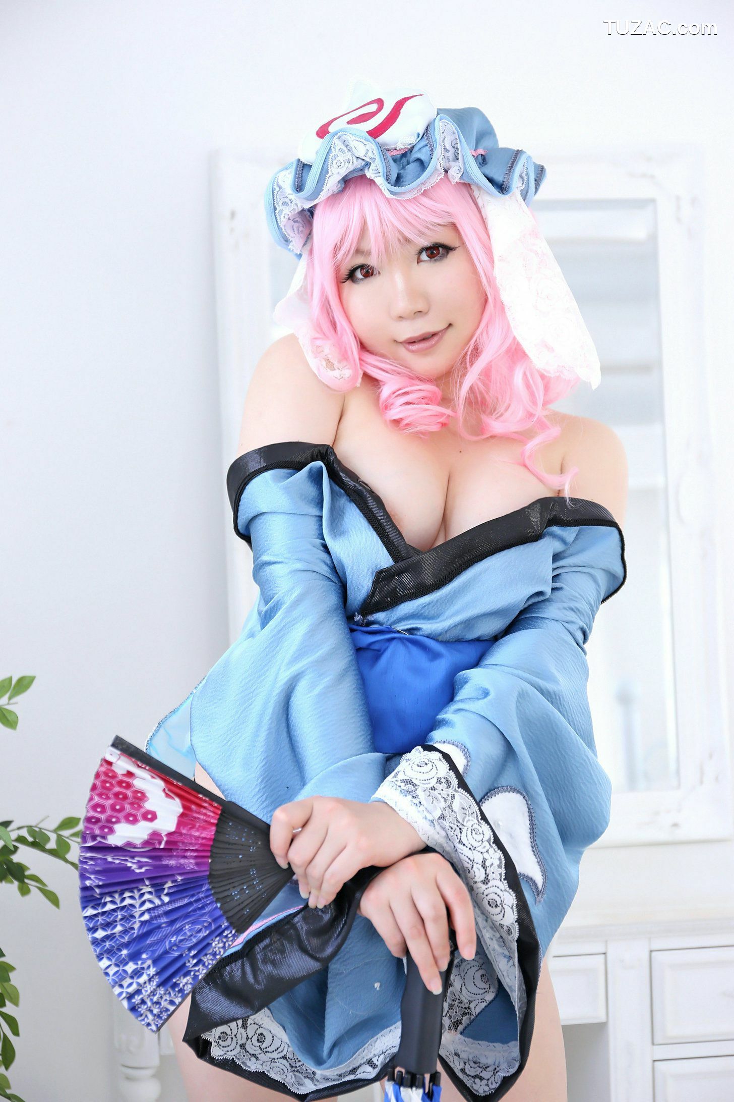 日本CosPlay_日暮りん 《Touhou Project》 Saigyouji Yuyuko 西行寺幽幽子 写真集[90P]