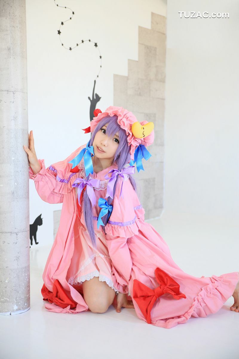 日本CosPlay_早乙女らぶ (目々泽めぐ) 《東方Project》パチュリー·ノーレッジ 写真集