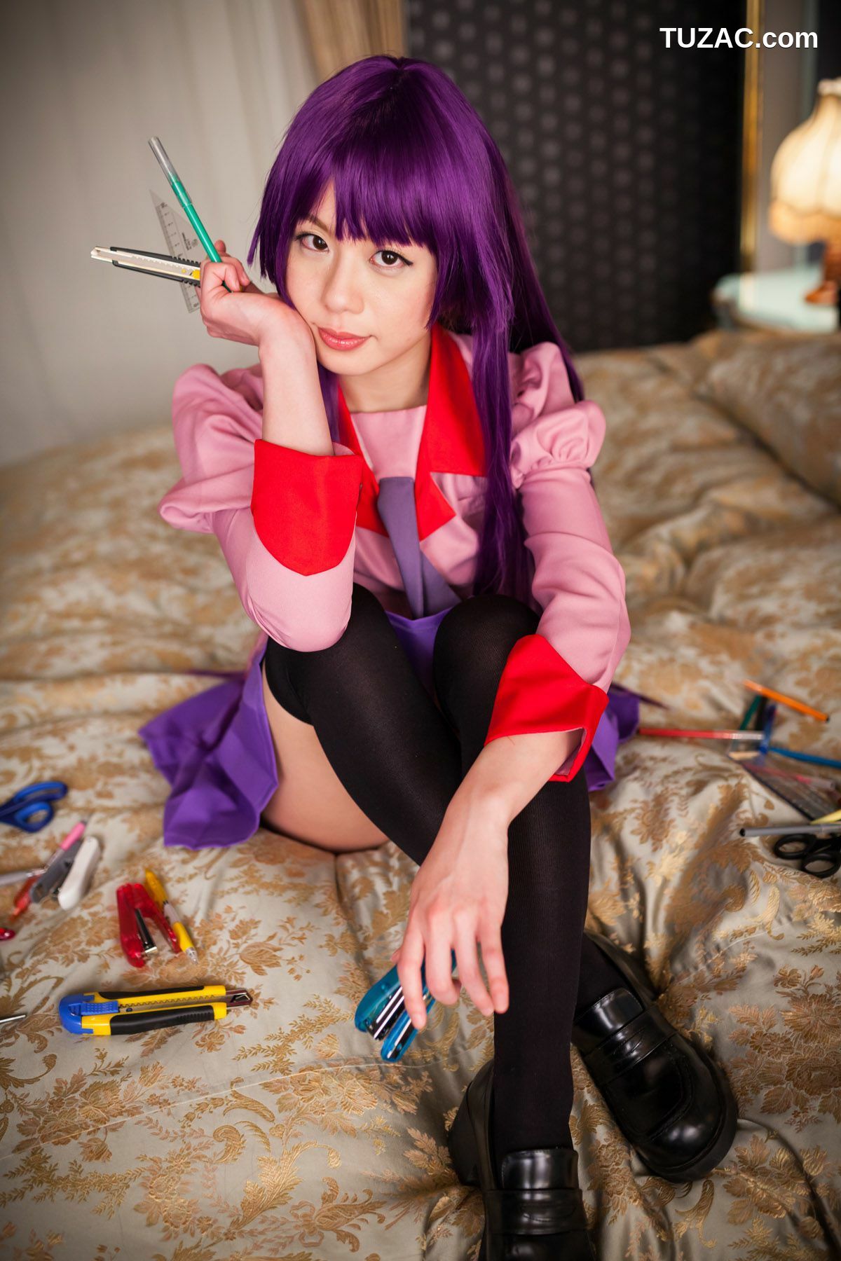 日本CosPlay_相沢恋 (相泽恋) 《Bakemonogatari(化物語)》Senjougahara Hitagi 写真集[98P]