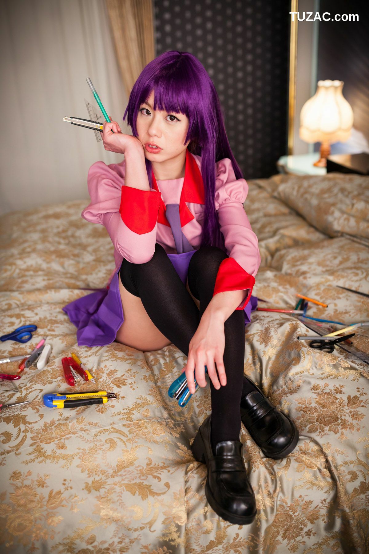 日本CosPlay_相沢恋 (相泽恋) 《Bakemonogatari(化物語)》Senjougahara Hitagi 写真集[98P]