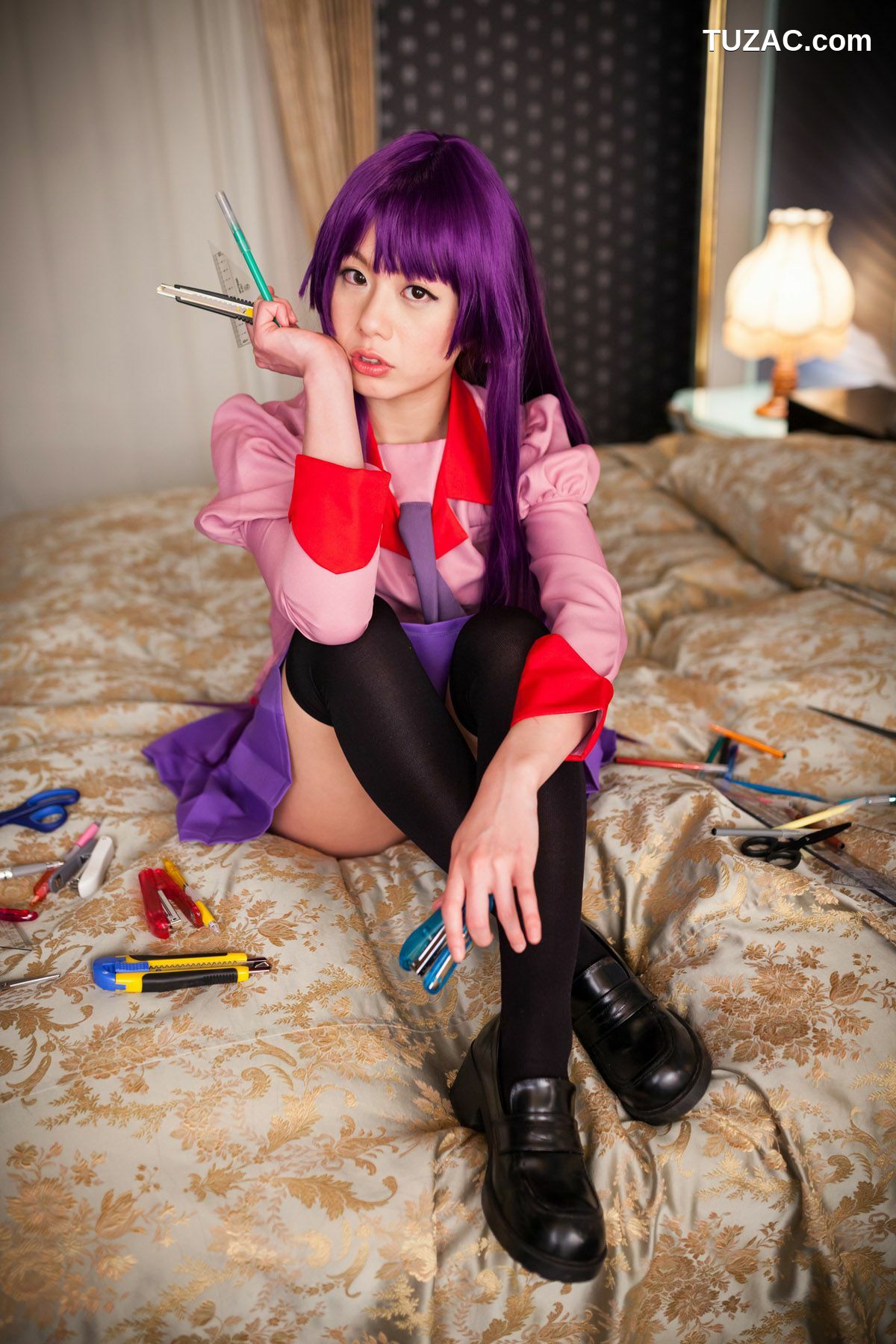 日本CosPlay_相沢恋 (相泽恋) 《Bakemonogatari(化物語)》Senjougahara Hitagi 写真集[98P]