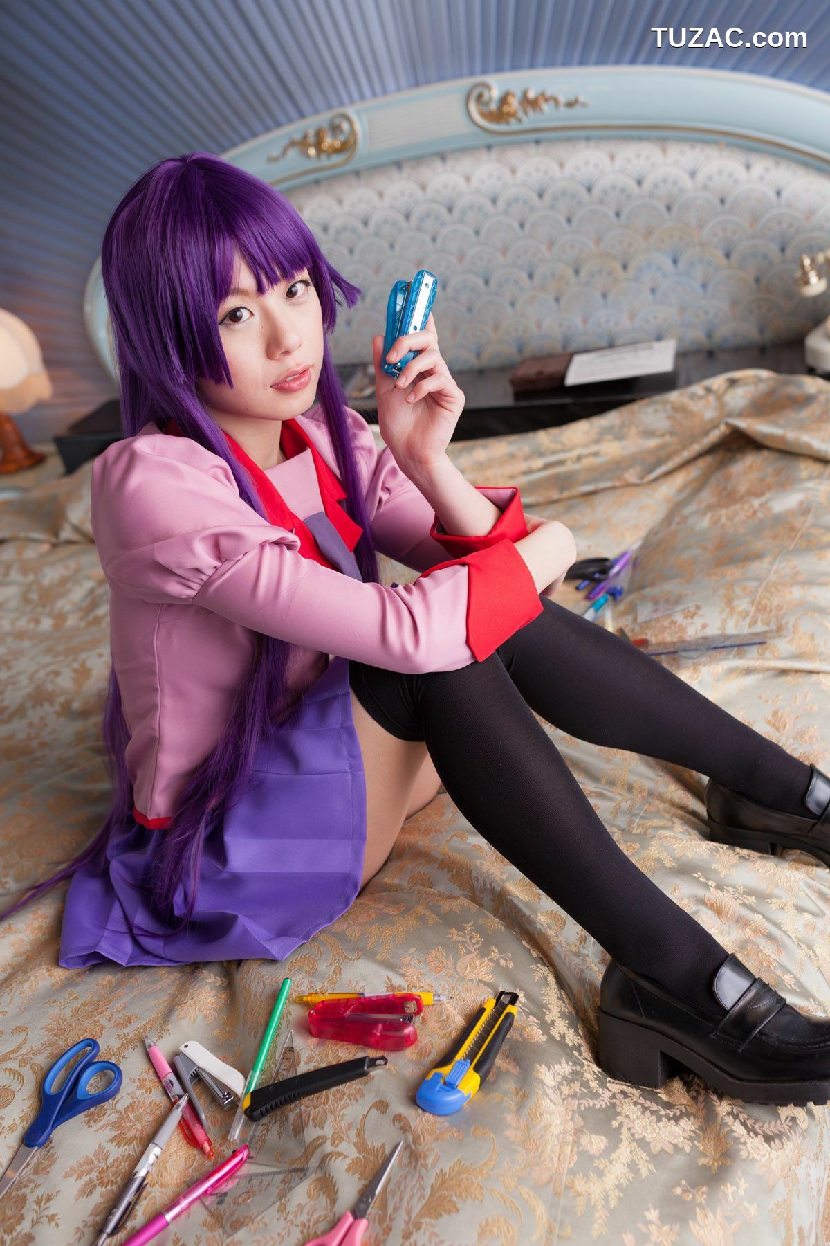 日本CosPlay_相沢恋 (相泽恋) 《Bakemonogatari(化物語)》Senjougahara Hitagi 写真集[98P]