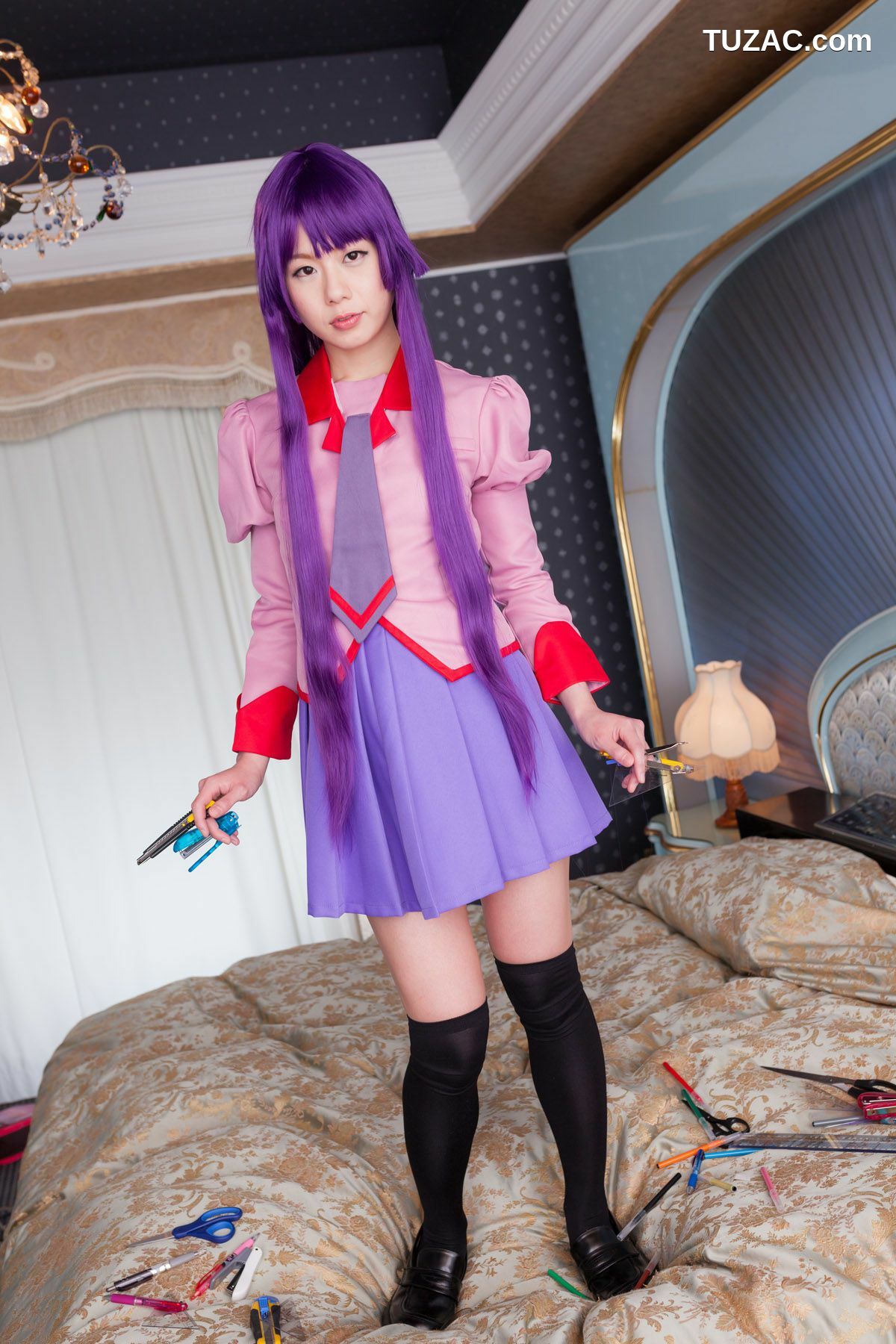 日本CosPlay_相沢恋 (相泽恋) 《Bakemonogatari(化物語)》Senjougahara Hitagi 写真集[98P]