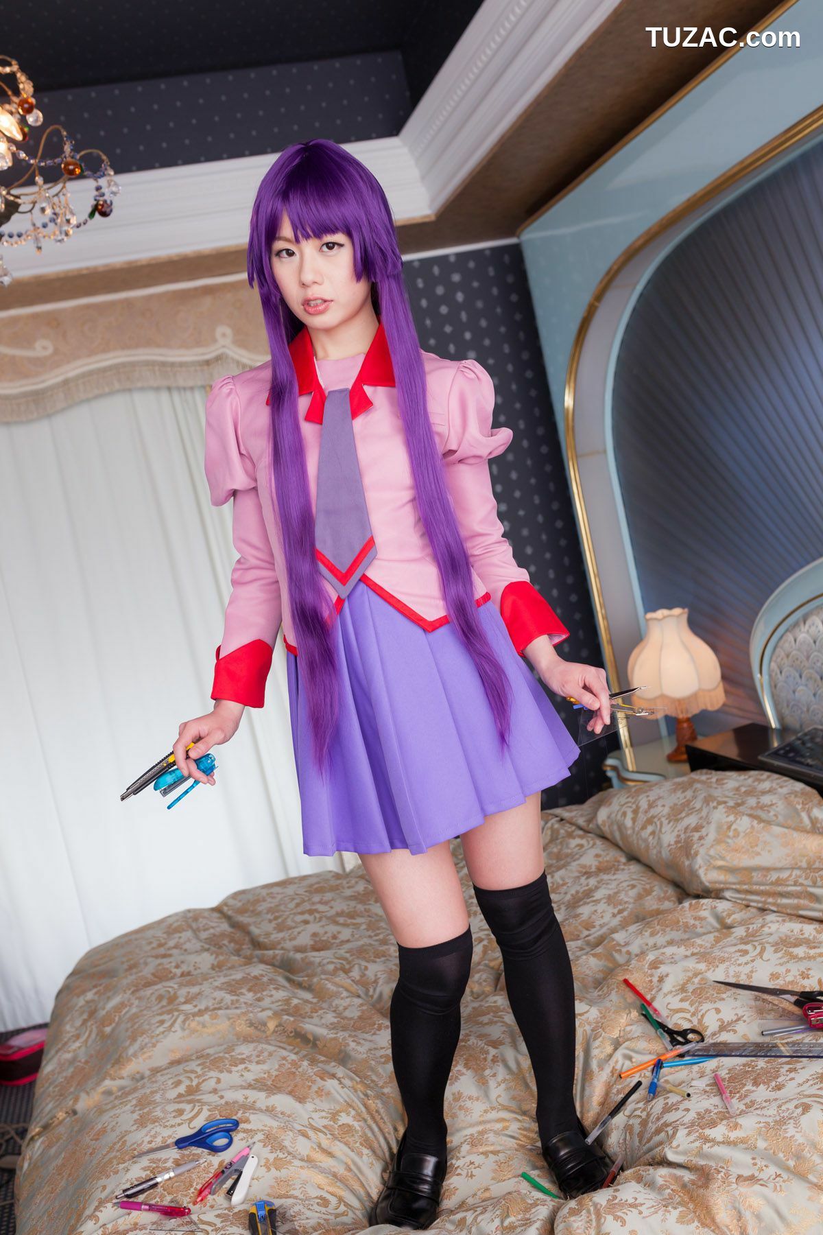 日本CosPlay_相沢恋 (相泽恋) 《Bakemonogatari(化物語)》Senjougahara Hitagi 写真集[98P]