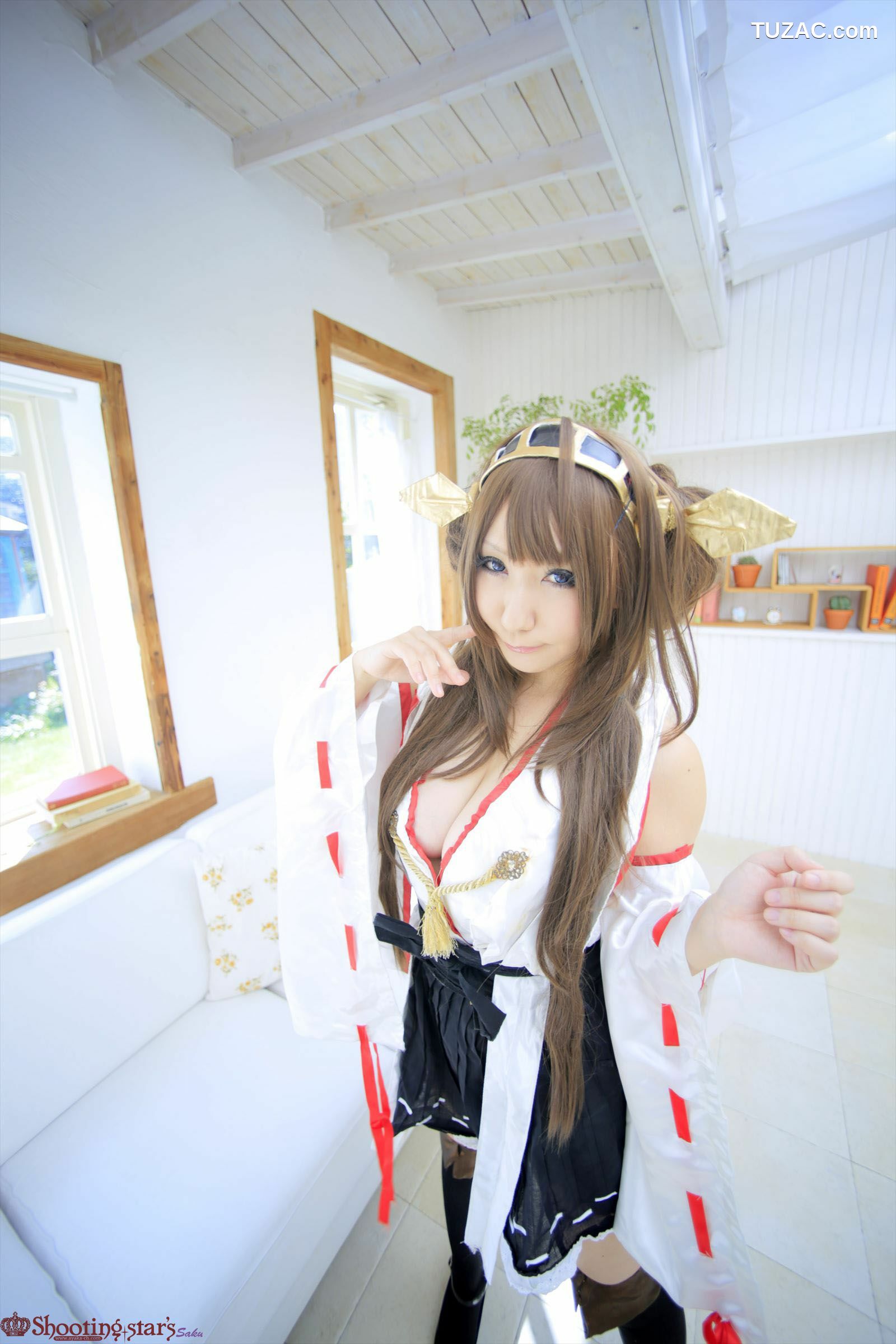 日本CosPlay_绫香 (Saku サク) 《Kantai Collection》Kongou(金剛) 写真集[115P]