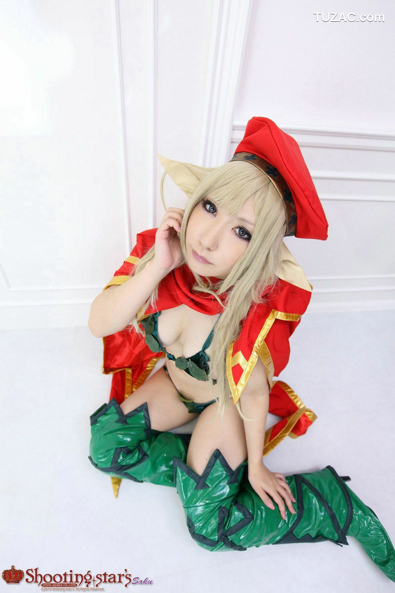 日本CosPlay_绫香サク (Saku Ayaka) 《クイーンズブレイドQueen&#039;s Blade》アイリ &amp; Alleyne 写真集