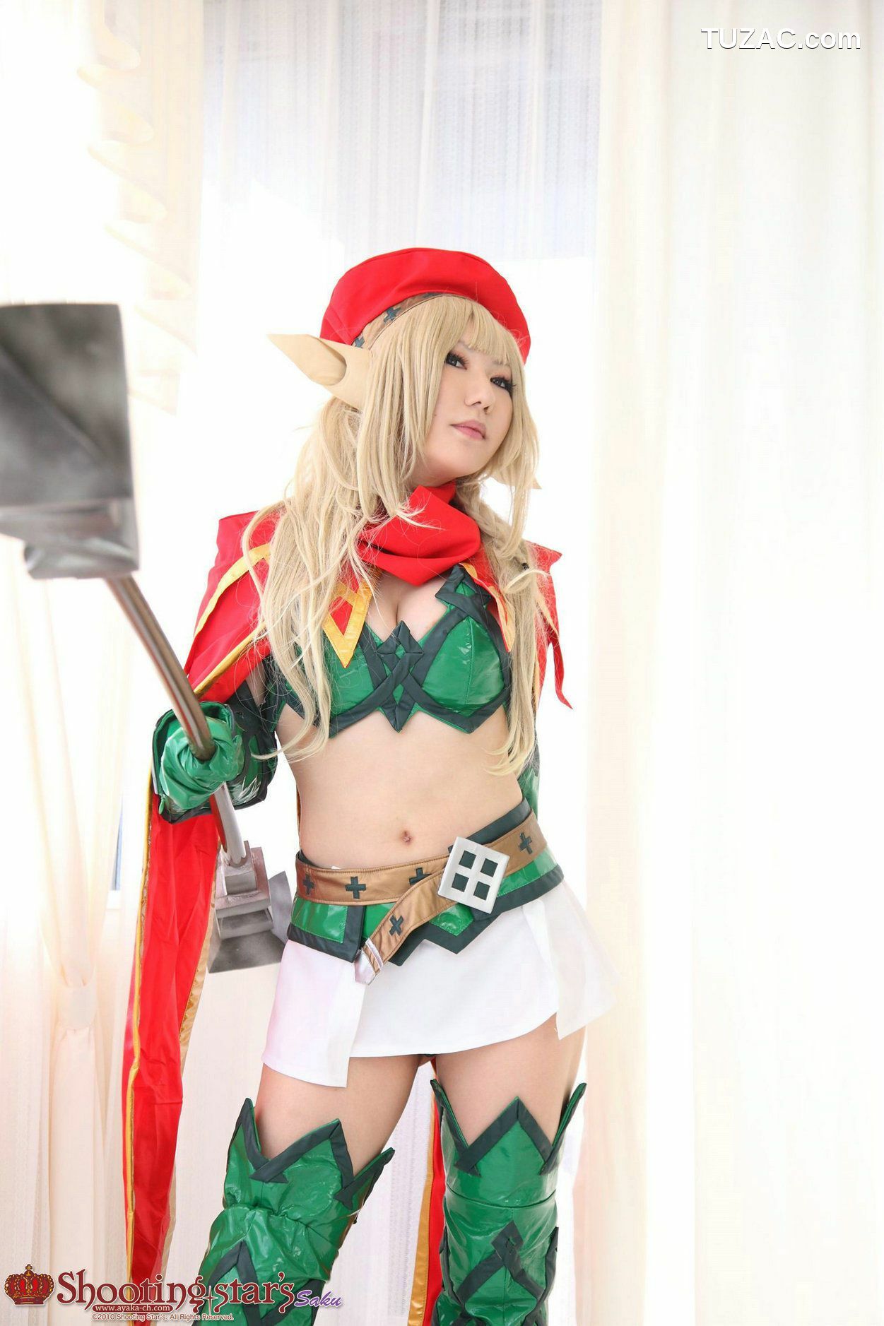 日本CosPlay_绫香サク (Saku Ayaka) 《クイーンズブレイドQueen&#039;s Blade》アイリ &amp; Alleyne 写真集