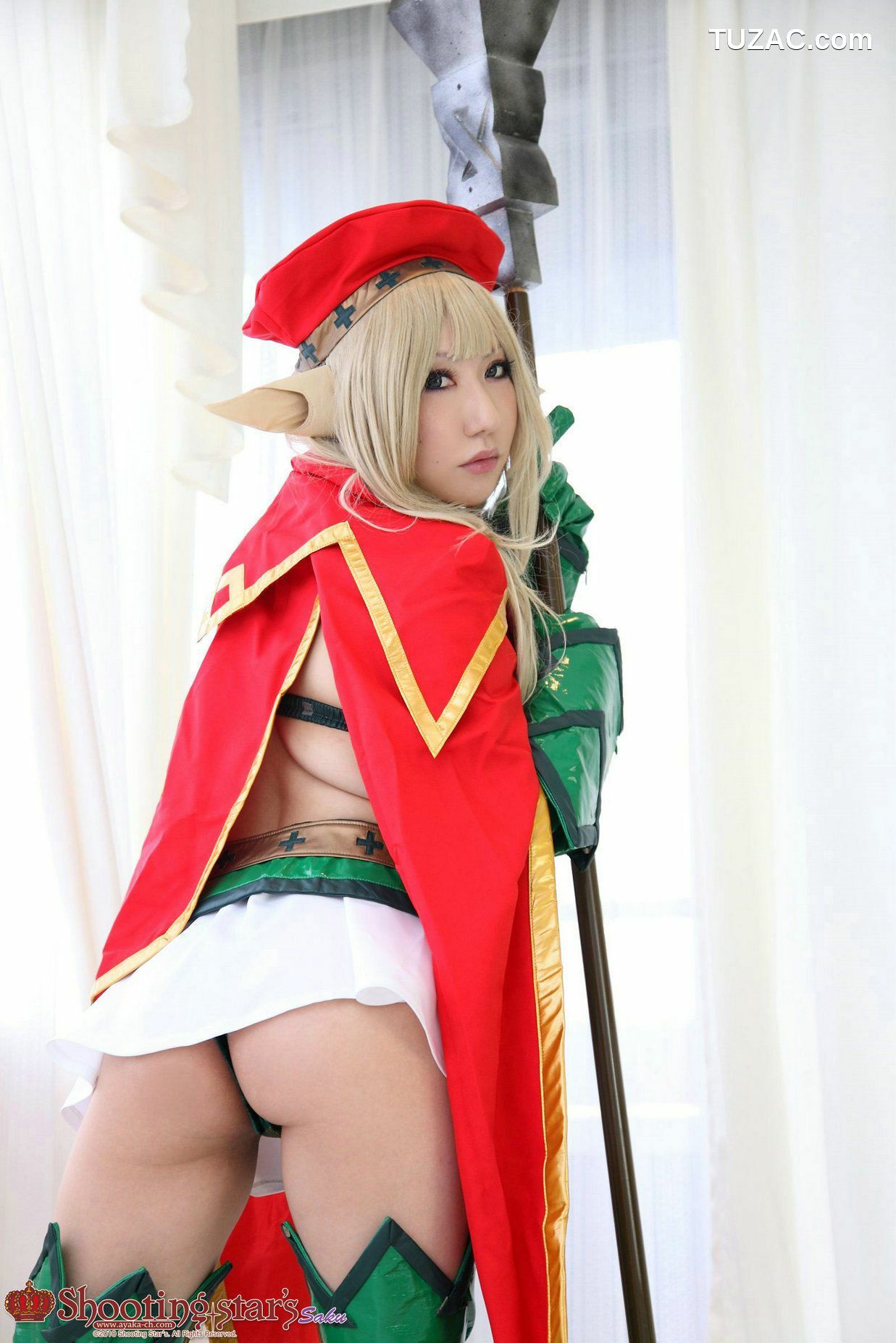 日本CosPlay_绫香サク (Saku Ayaka) 《クイーンズブレイドQueen&#039;s Blade》アイリ &amp; Alleyne 写真集