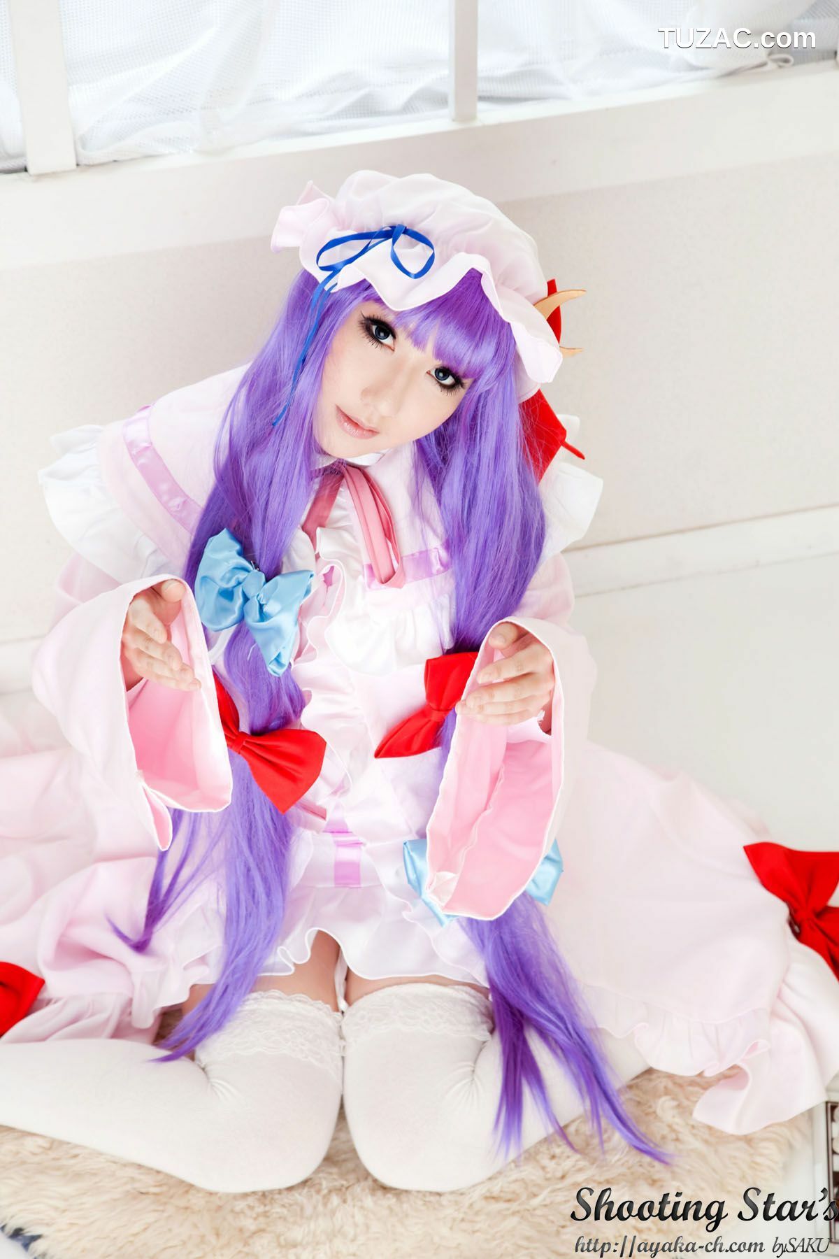 日本CosPlay_绫香サク (サク綾香 Saku Ayaka)《東方Project》Izayoi Sakuya + Patchouli Knowledge 写真集[120P]
