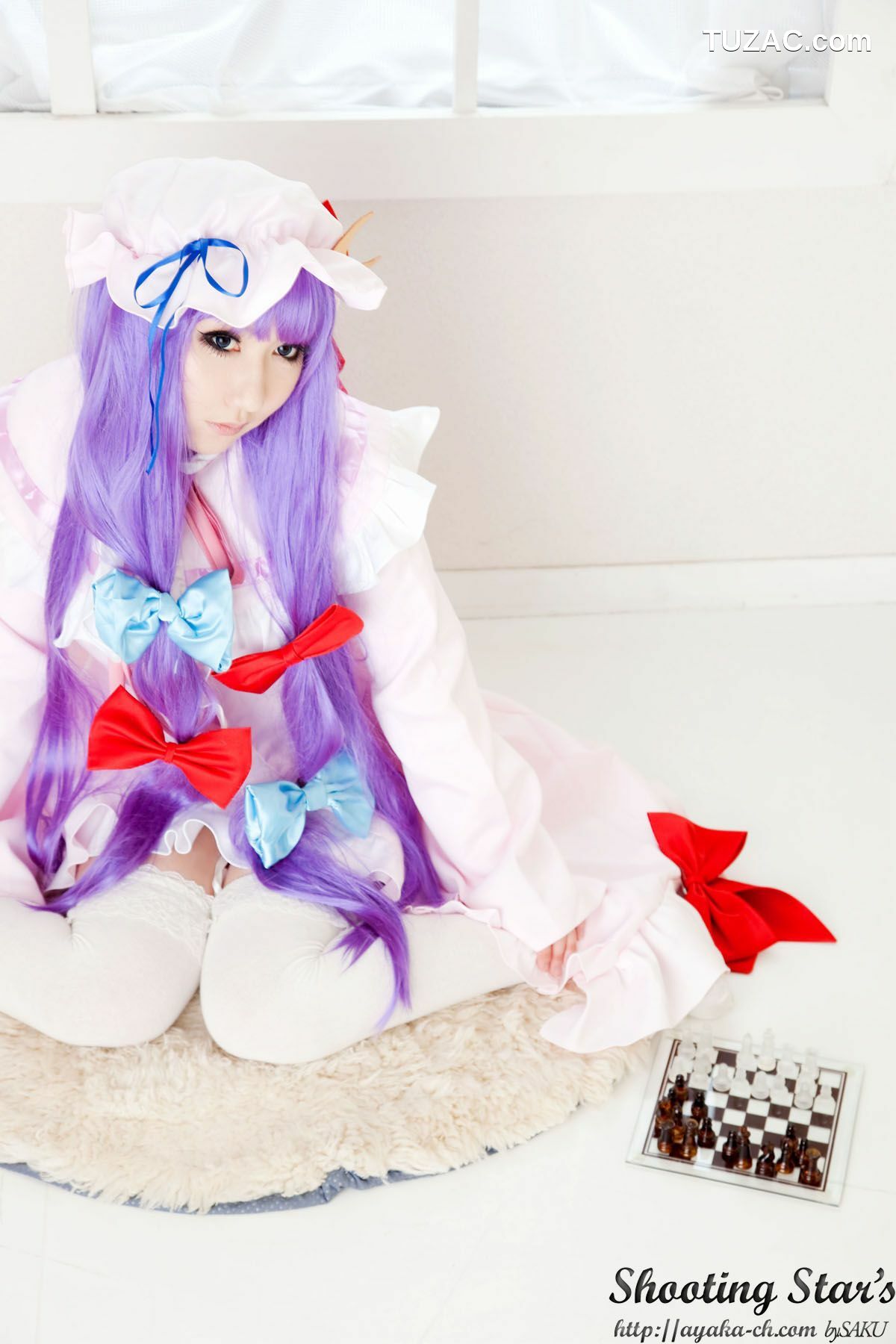 日本CosPlay_绫香サク (サク綾香 Saku Ayaka)《東方Project》Izayoi Sakuya + Patchouli Knowledge 写真集[120P]