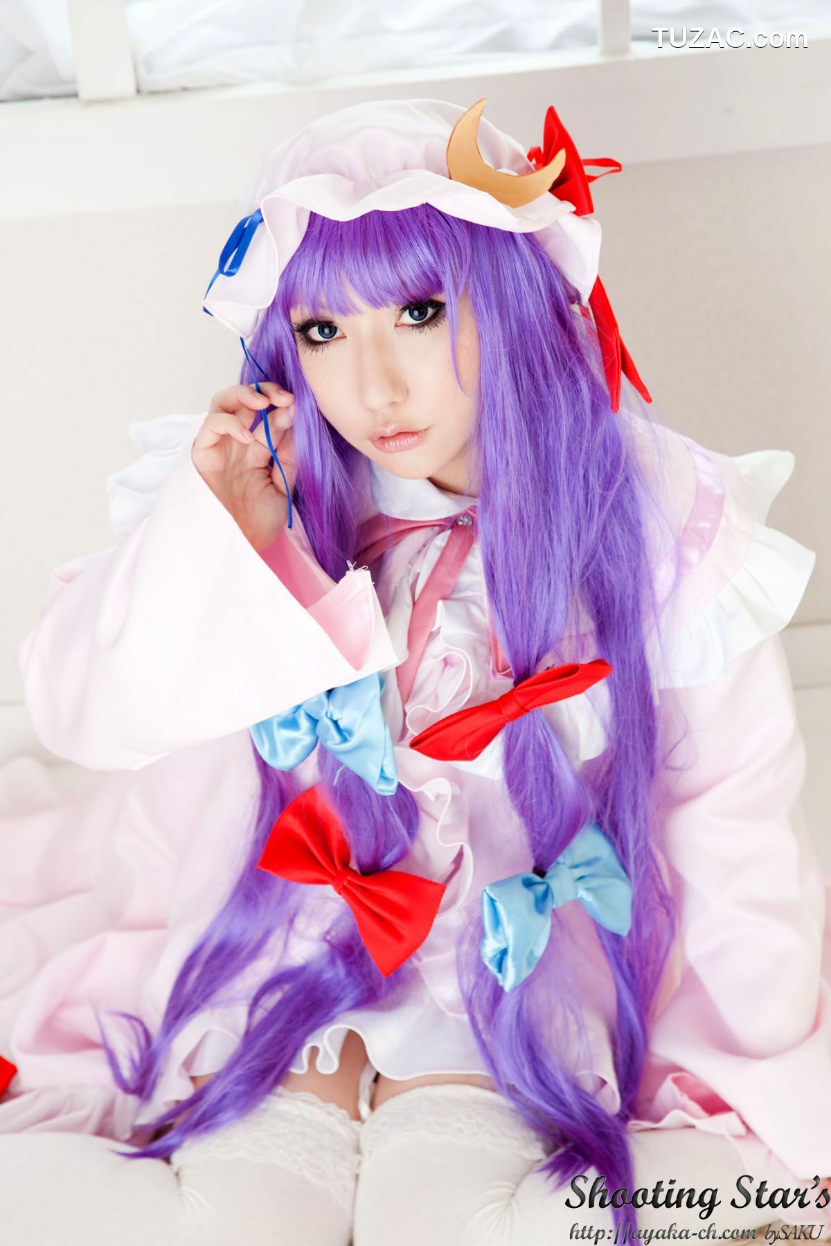 日本CosPlay_绫香サク (サク綾香 Saku Ayaka)《東方Project》Izayoi Sakuya + Patchouli Knowledge 写真集[120P]