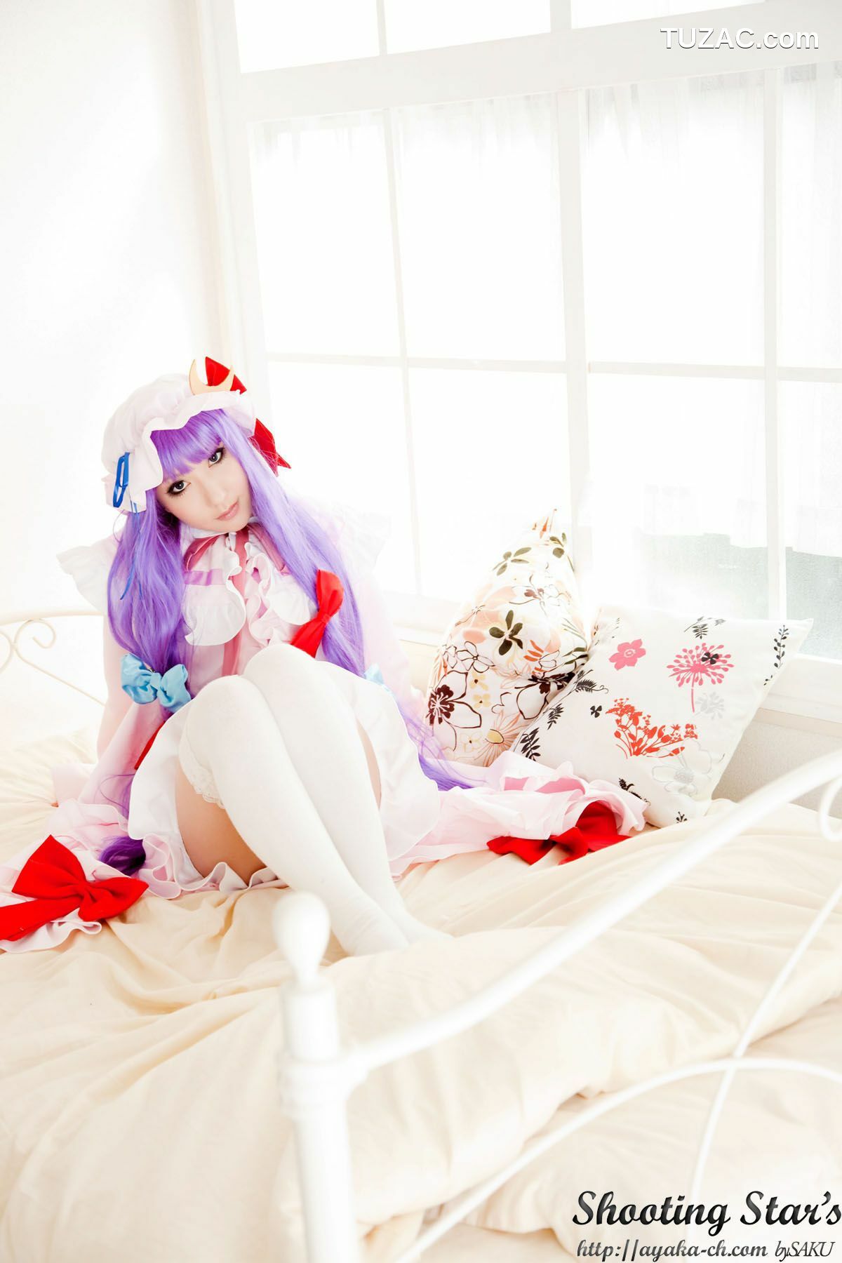 日本CosPlay_绫香サク (サク綾香 Saku Ayaka)《東方Project》Izayoi Sakuya + Patchouli Knowledge 写真集[120P]