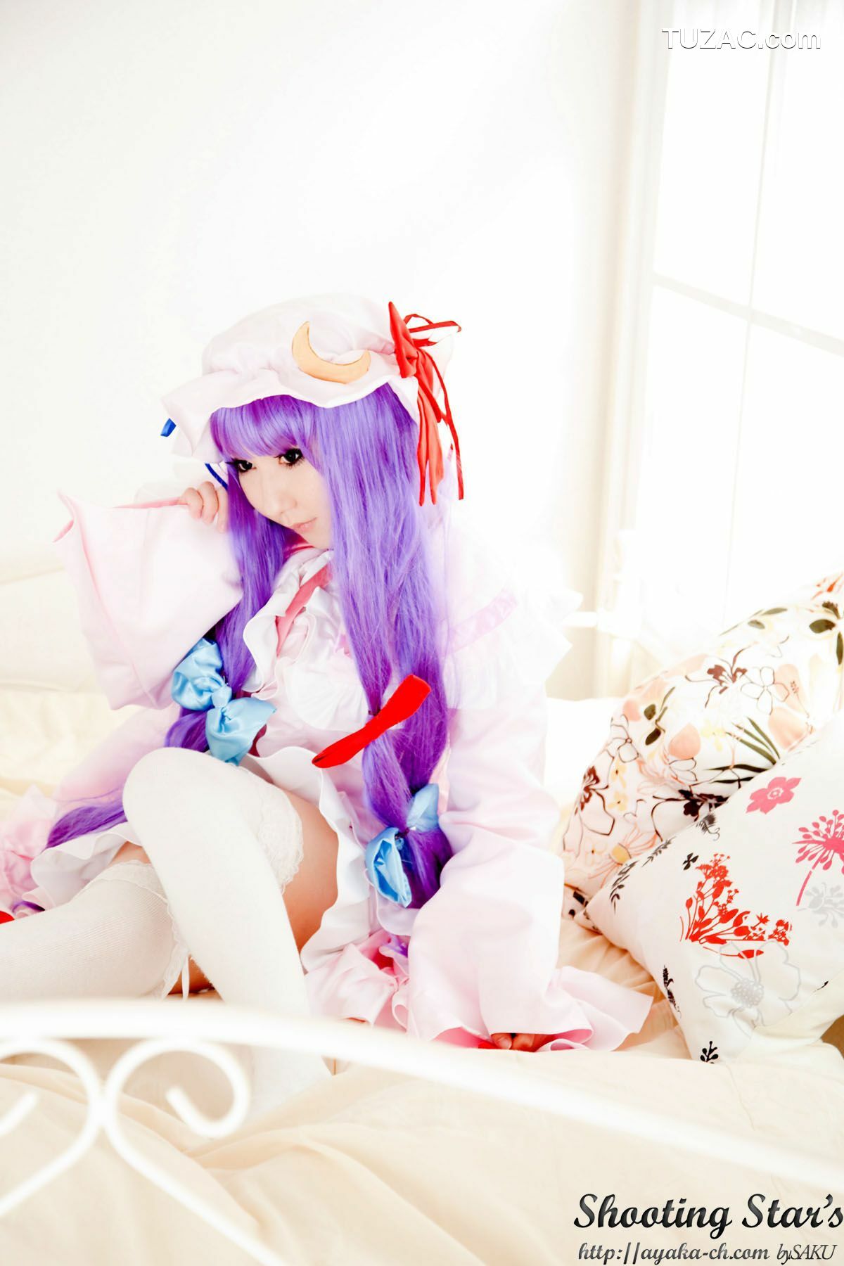 日本CosPlay_绫香サク (サク綾香 Saku Ayaka)《東方Project》Izayoi Sakuya + Patchouli Knowledge 写真集[120P]