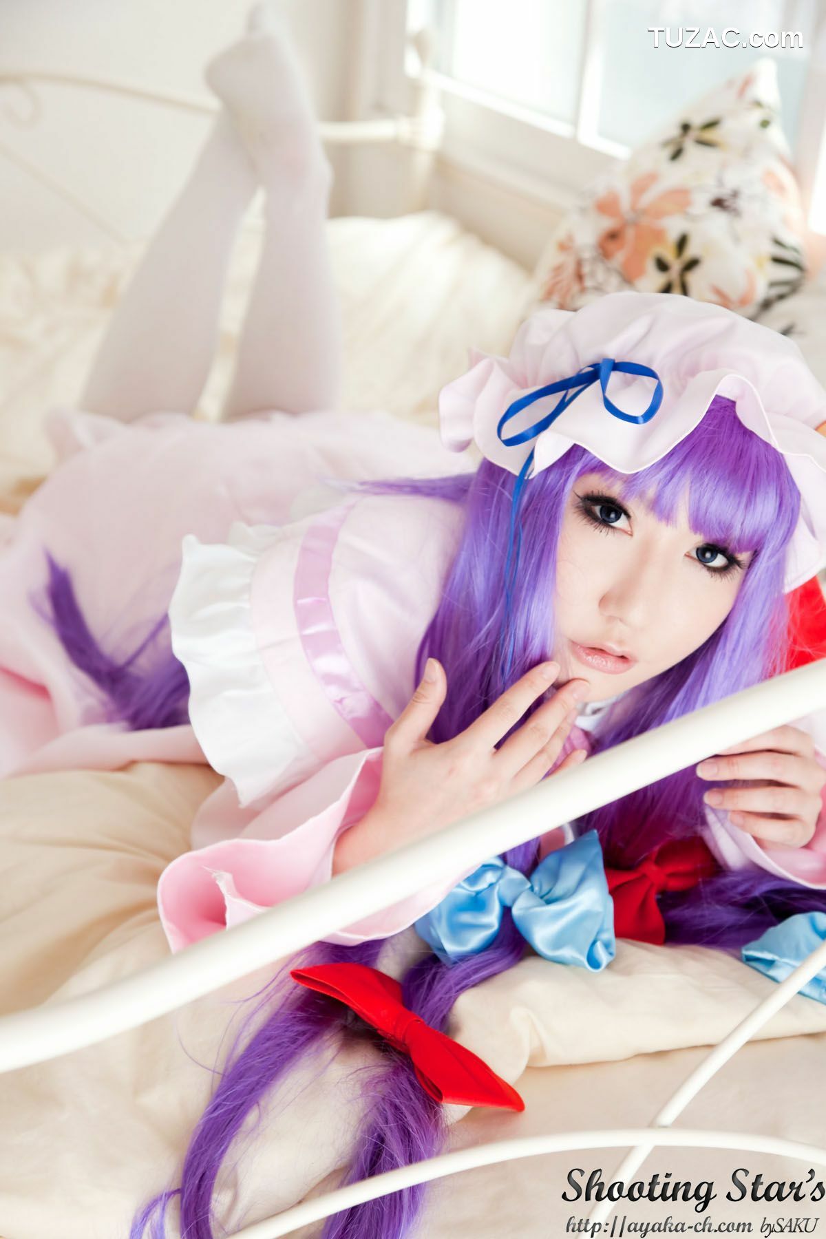 日本CosPlay_绫香サク (サク綾香 Saku Ayaka)《東方Project》Izayoi Sakuya + Patchouli Knowledge 写真集[120P]
